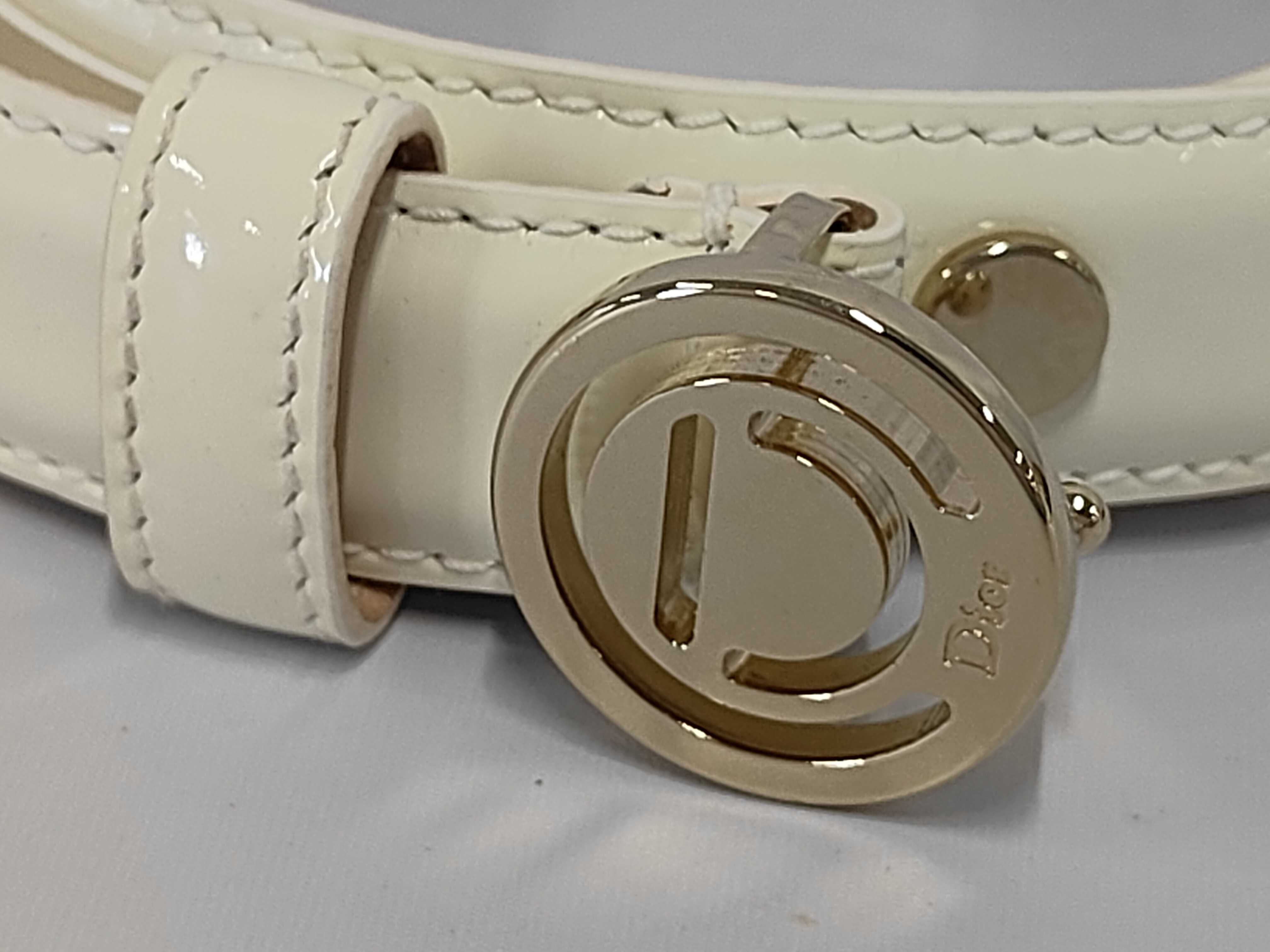 CD logo leather belt — view 2
