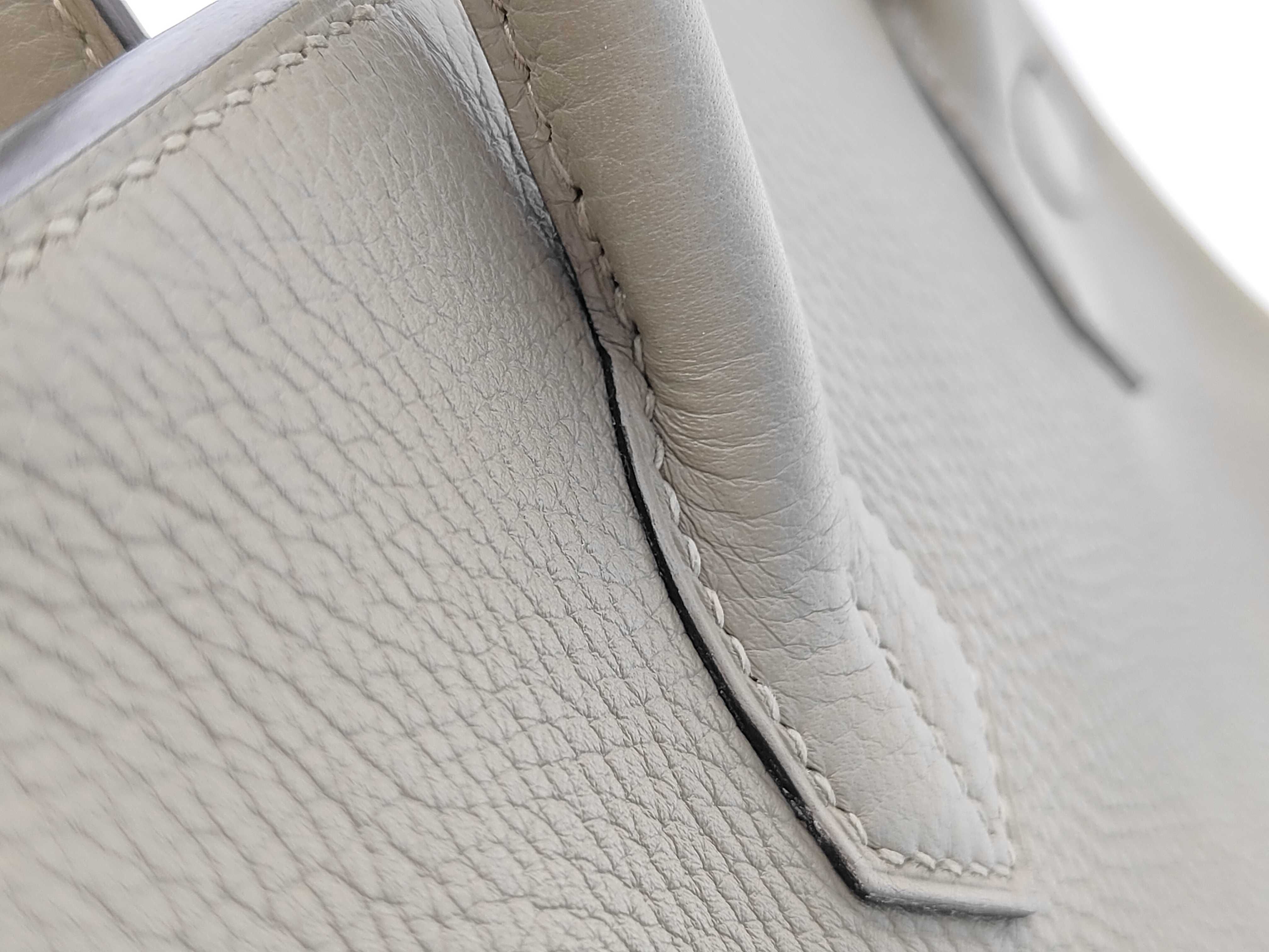 Birkin 30 X stamp Taurillon leather Sage Gold handbag — view 5