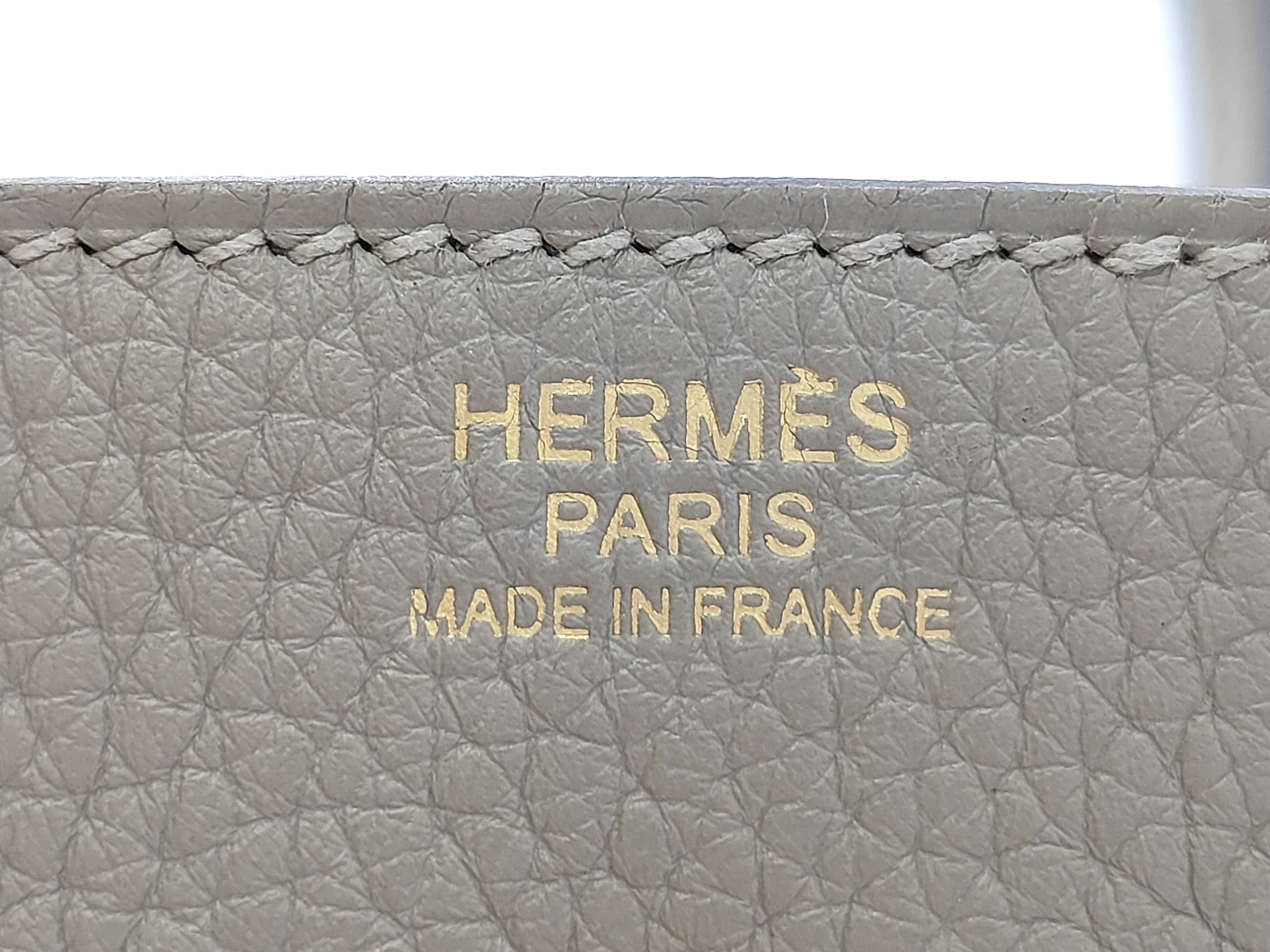 Birkin 30 X stamp Taurillon leather Sage Gold handbag — view 9