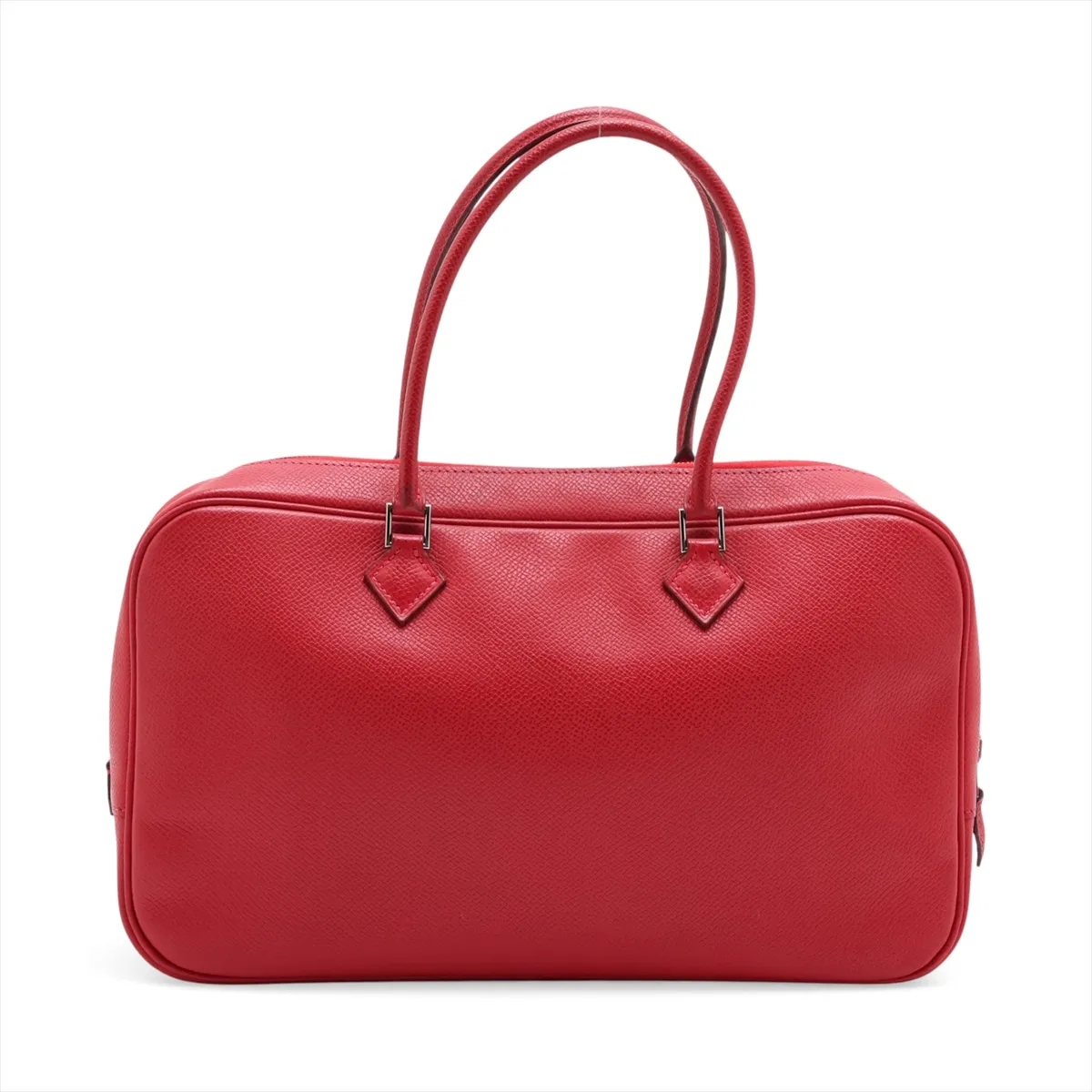 Hermès Plume Elan 28, Veau Epsom, Rouge Vif, Silver Hardware, H: 2004 — view 2