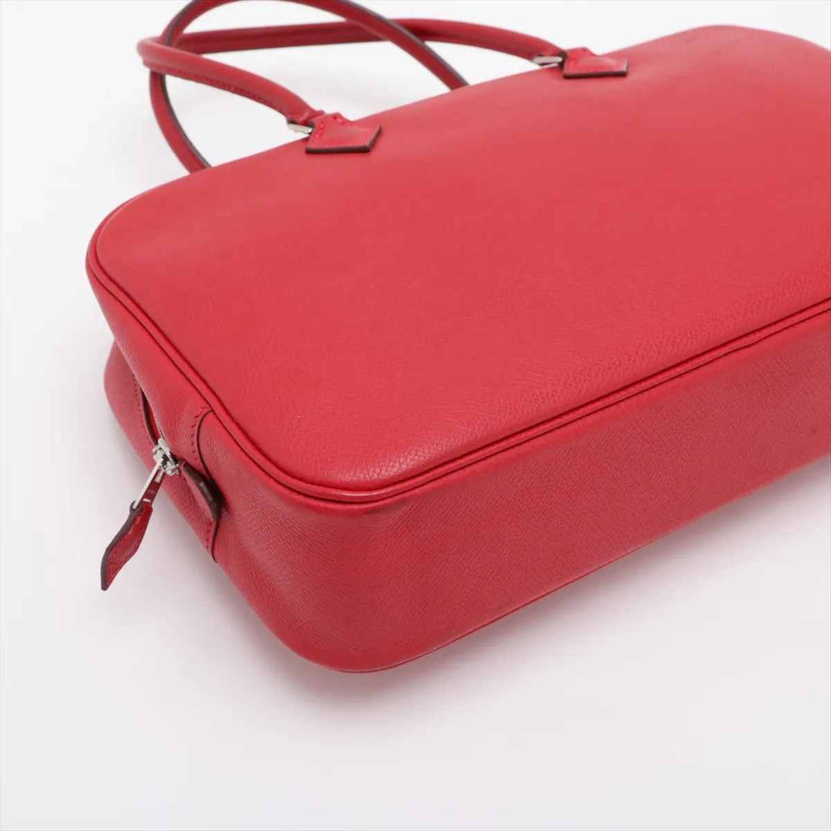 Hermès Plume Elan 28, Veau Epsom, Rouge Vif, Silver Hardware, H: 2004 — view 4