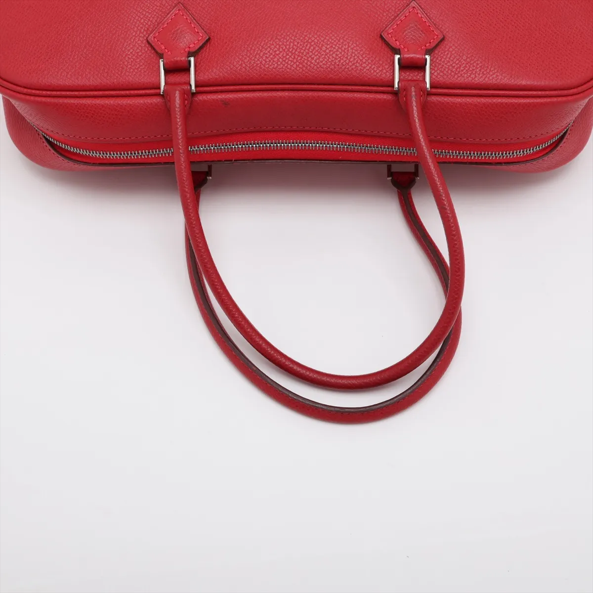 Hermès Plume Elan 28, Veau Epsom, Rouge Vif, Silver Hardware, H: 2004 — view 5