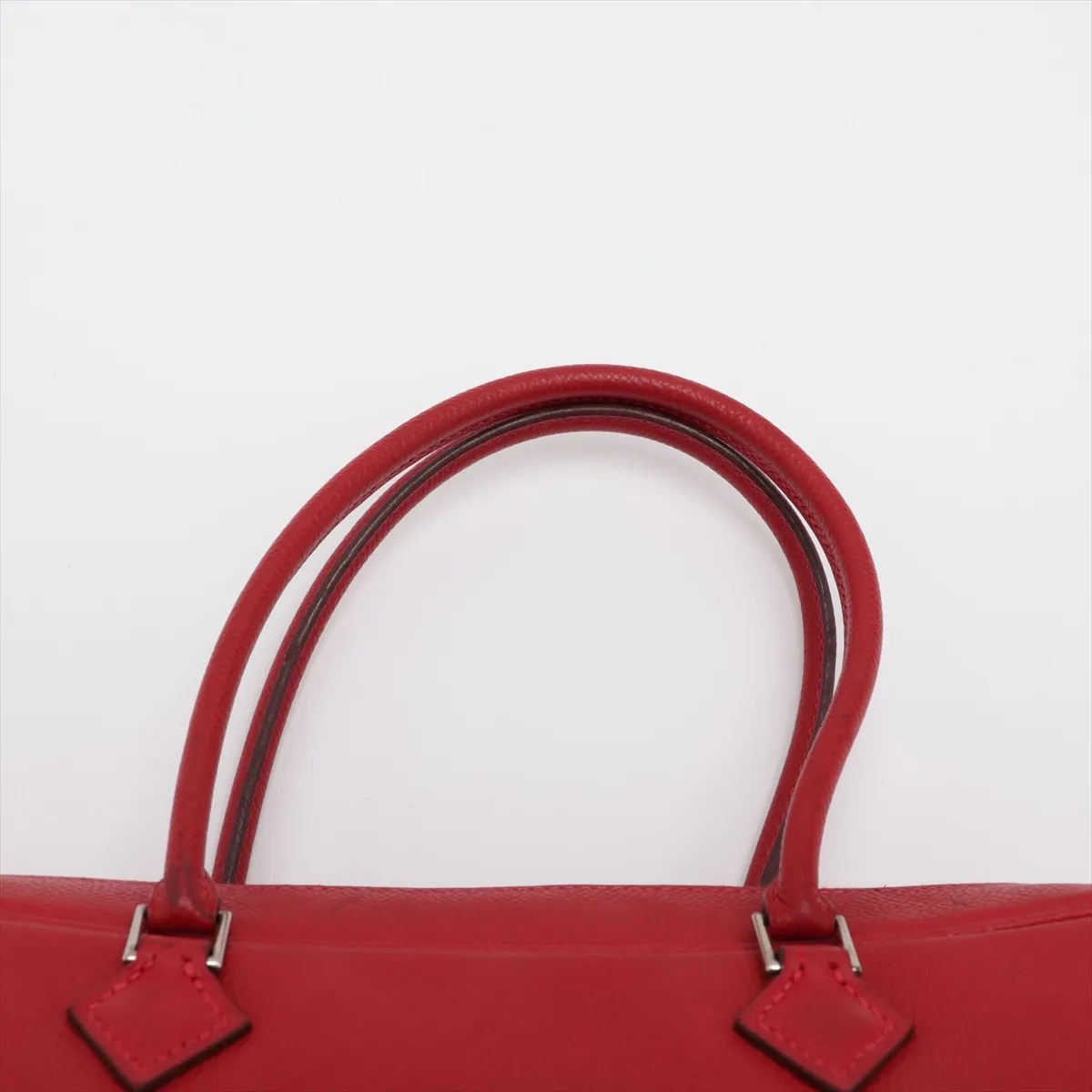 Hermès Plume Elan 28, Veau Epsom, Rouge Vif, Silver Hardware, H: 2004 — view 6