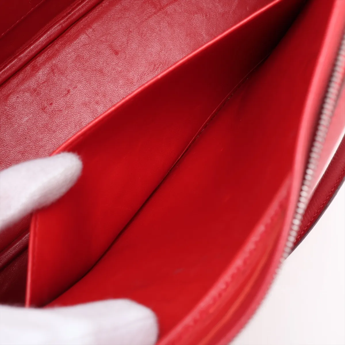 Hermès Plume Elan 28, Veau Epsom, Rouge Vif, Silver Hardware, H: 2004 — view 8