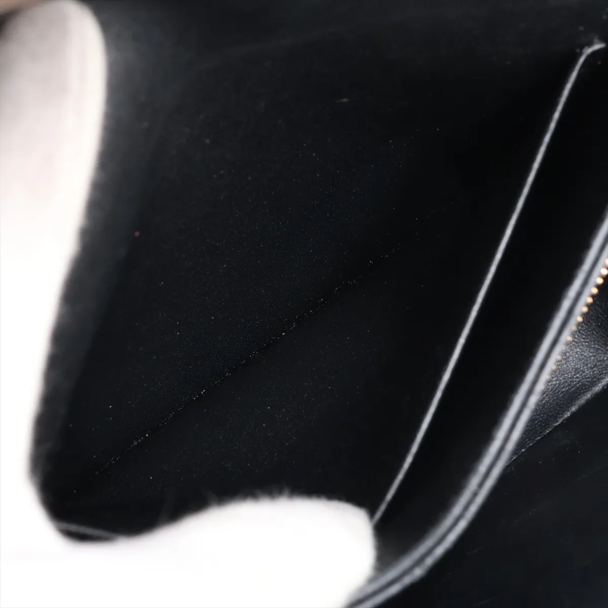 Triomphe Teen Leather Shoulder Bag, Black — view 10