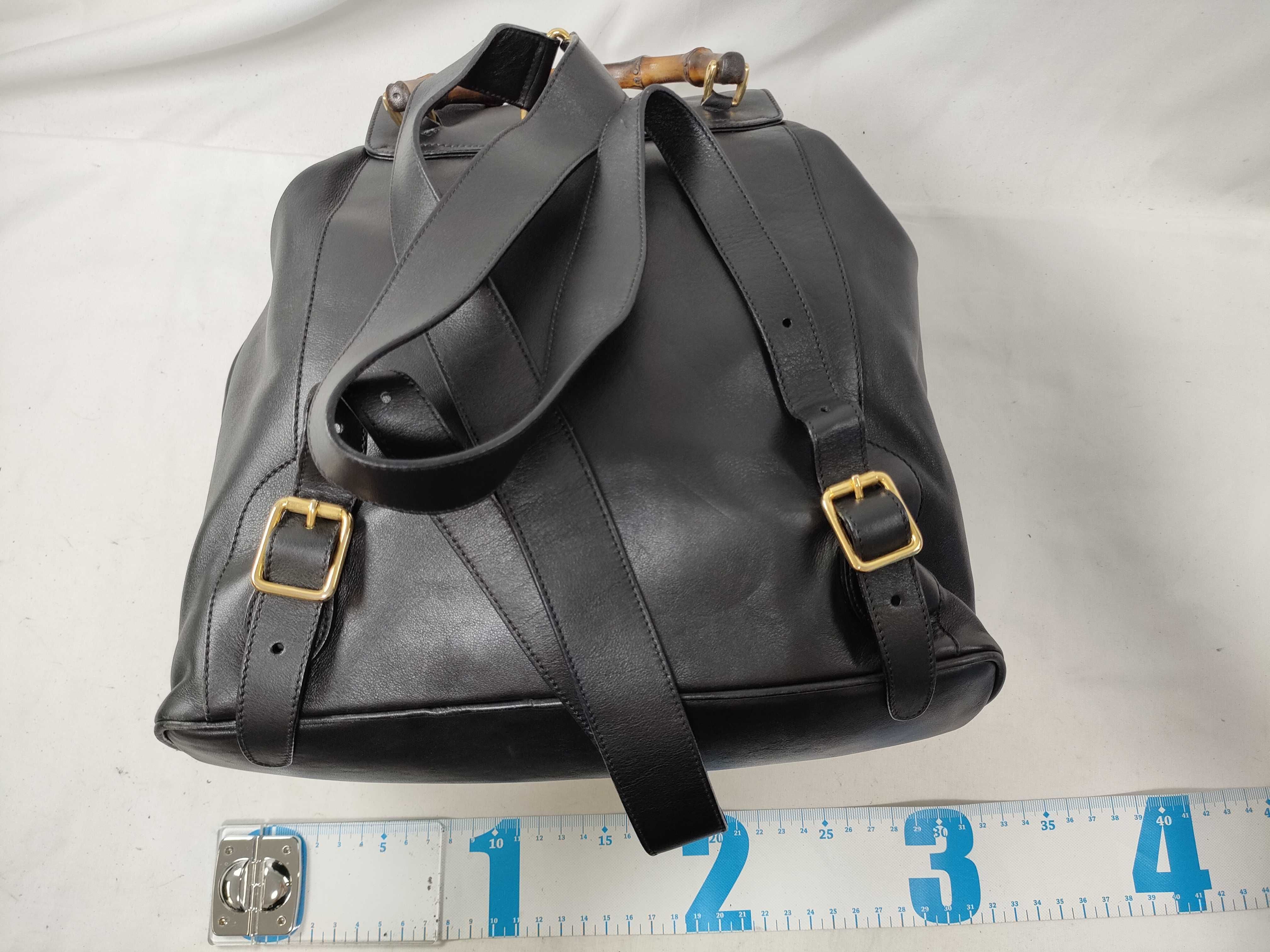 Leather Bamboo Backpack 003・2058・0016 — view 2
