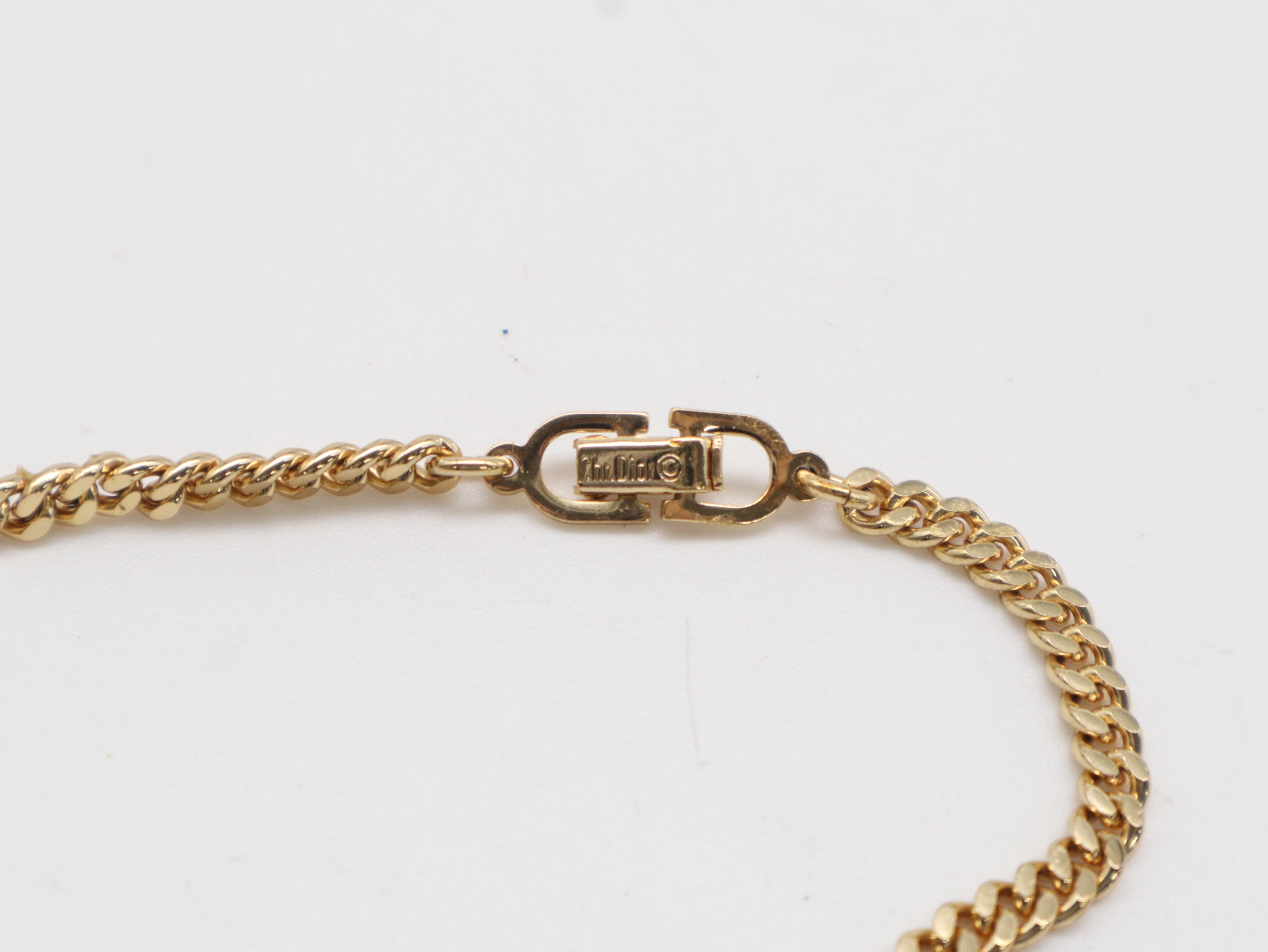 CD logo rhinestone bracelet GP arm circumference approx. 18cm — view 3