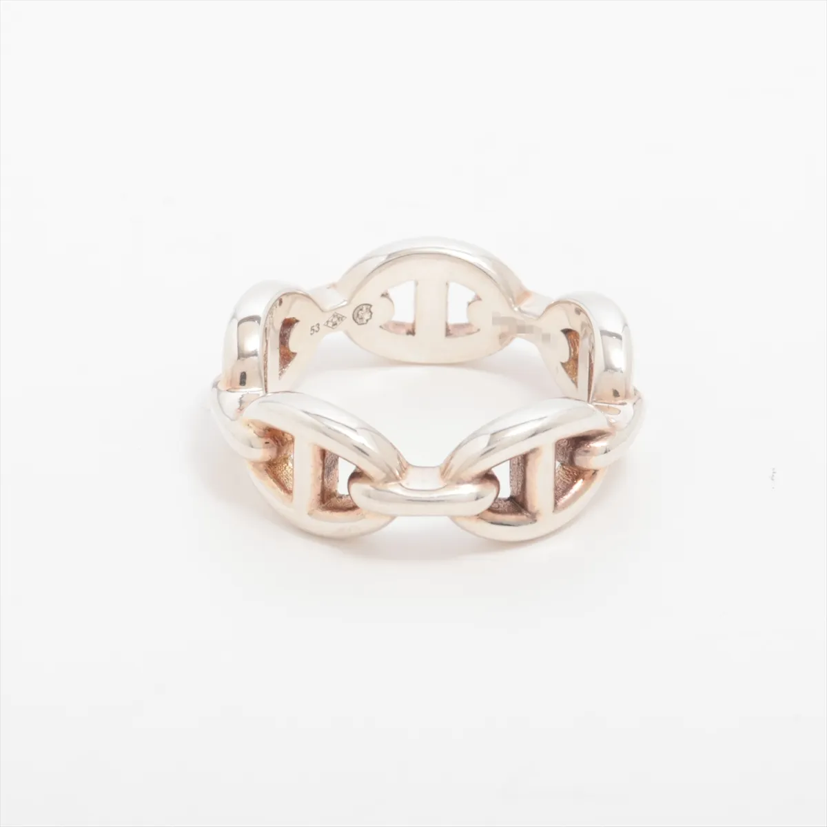 Chaine d'Ancre Enchainée 2021 Ring, Size 53, 925 Sterling Silver, 5.8g, 21AG117761. Shows signs of wear, — view 2