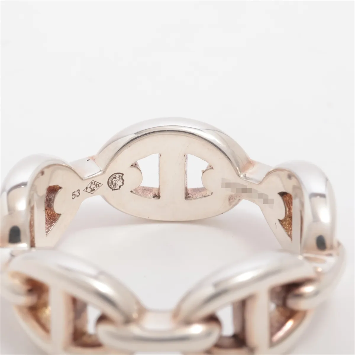 Chaine d'Ancre Enchainée 2021 Ring, Size 53, 925 Sterling Silver, 5.8g, 21AG117761. Shows signs of wear, — view 3