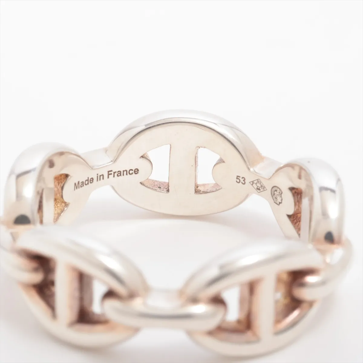 Chaine d'Ancre Enchainée 2021 Ring, Size 53, 925 Sterling Silver, 5.8g, 21AG117761. Shows signs of wear, — view 5