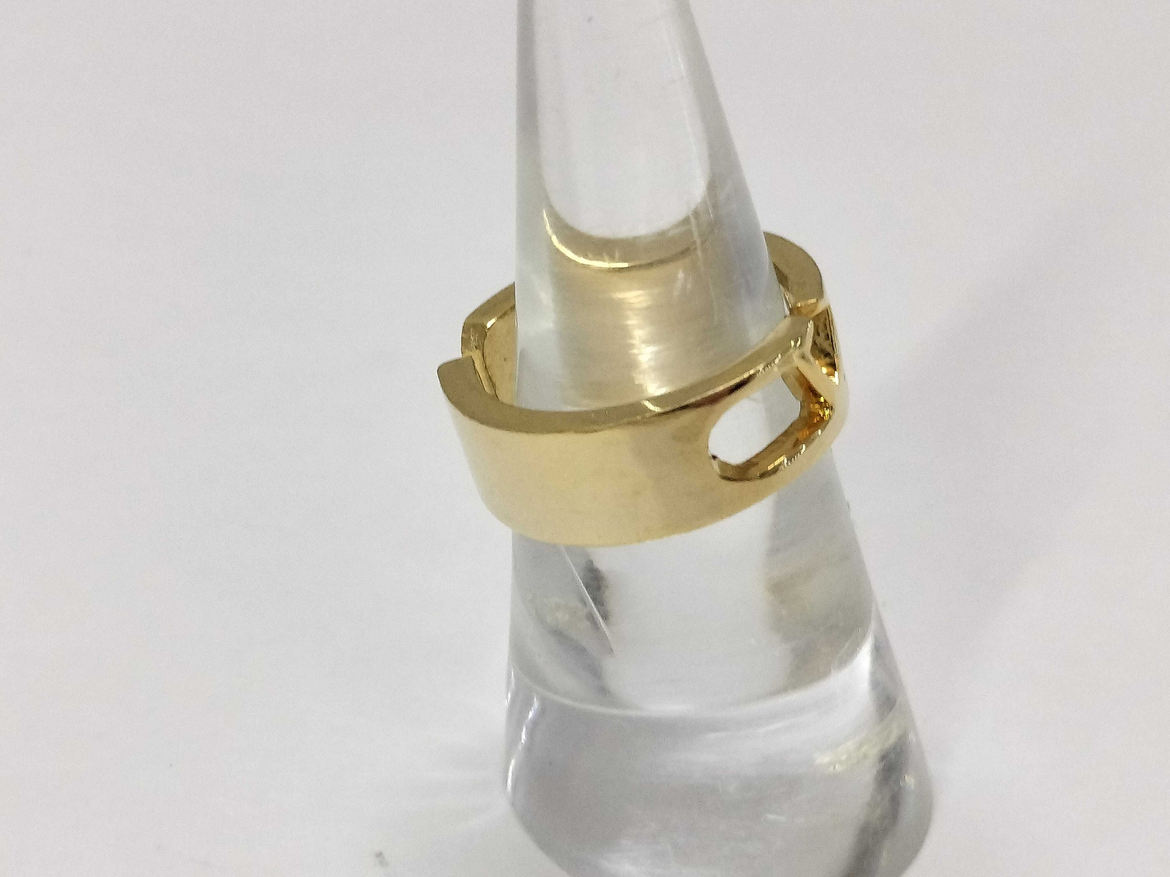 Gold Metal Ring, Size 12 — view 2