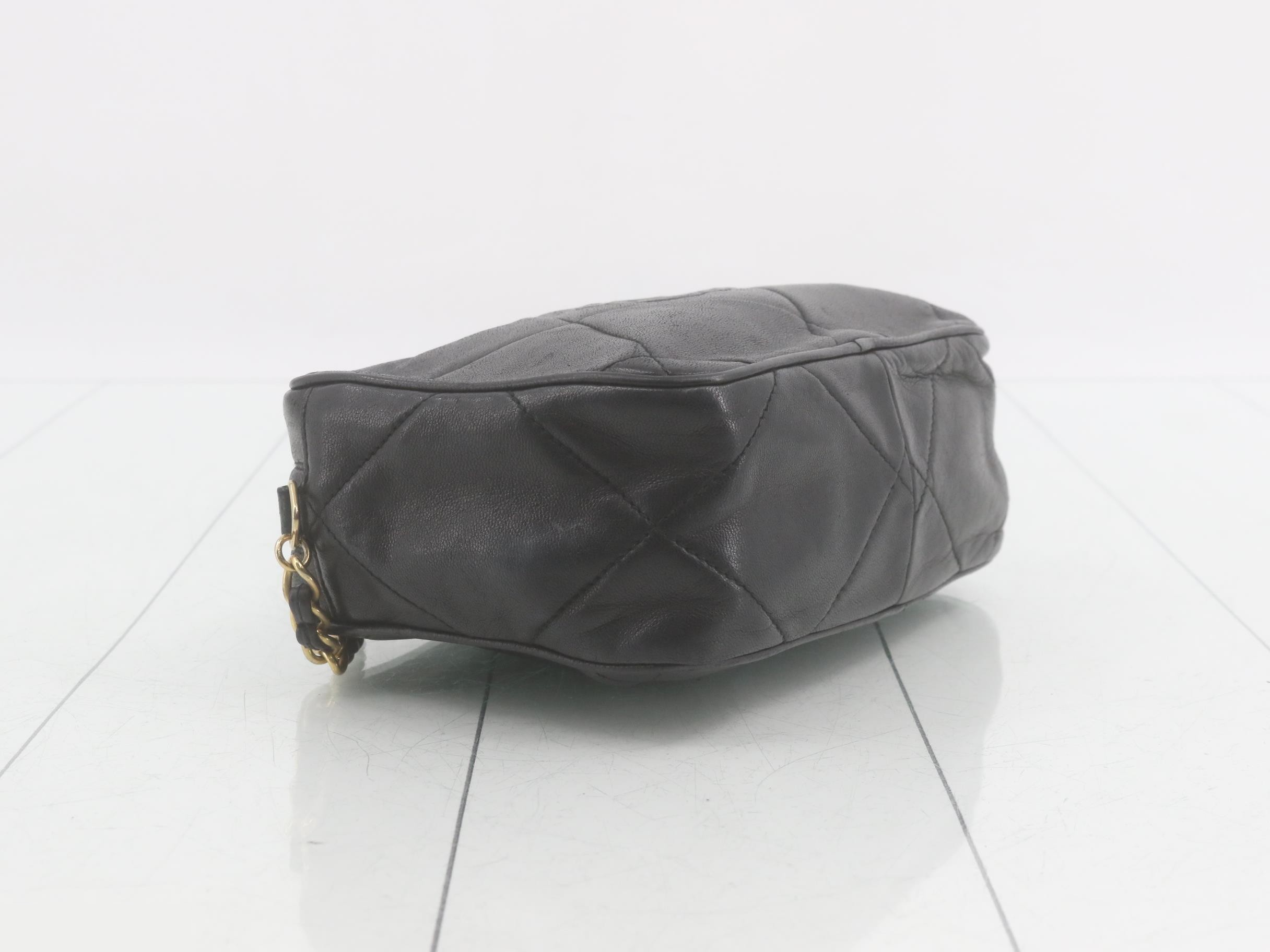 Matelassé fringed camera chain shoulder bag — view 5