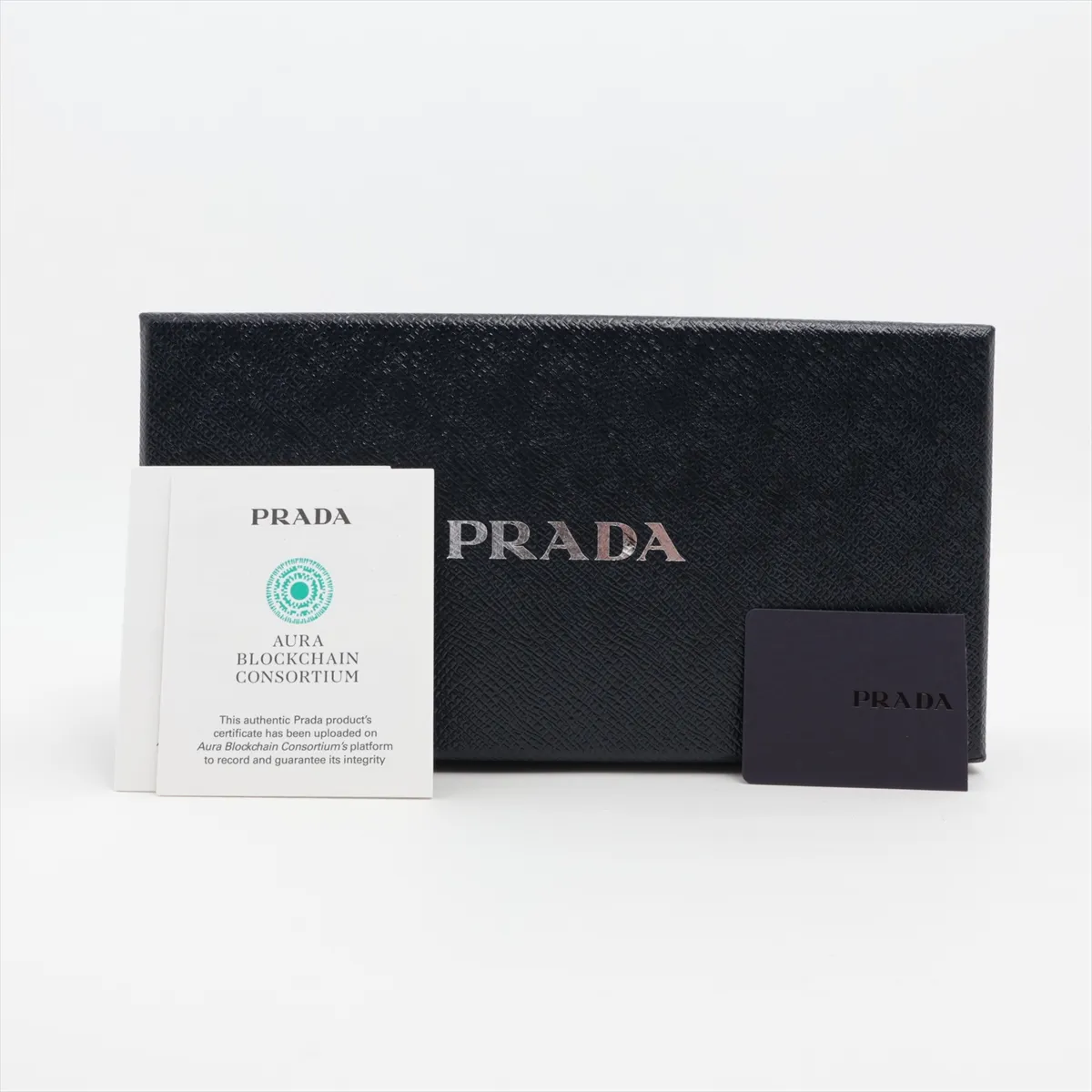 1MH132 Nappa Leather Long Wallet, Black — view 12