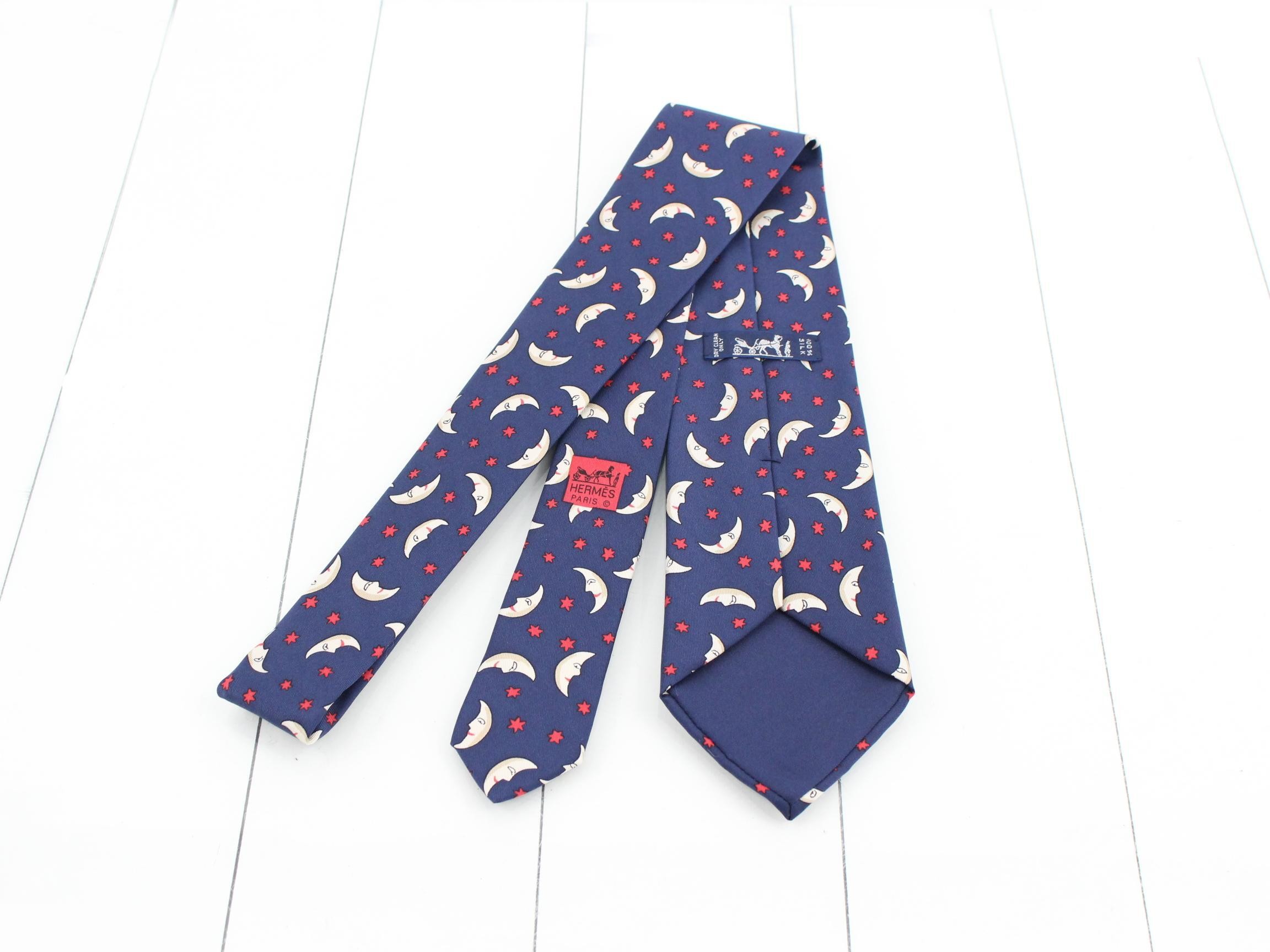 Silk Tie, Navy, Box — view 2