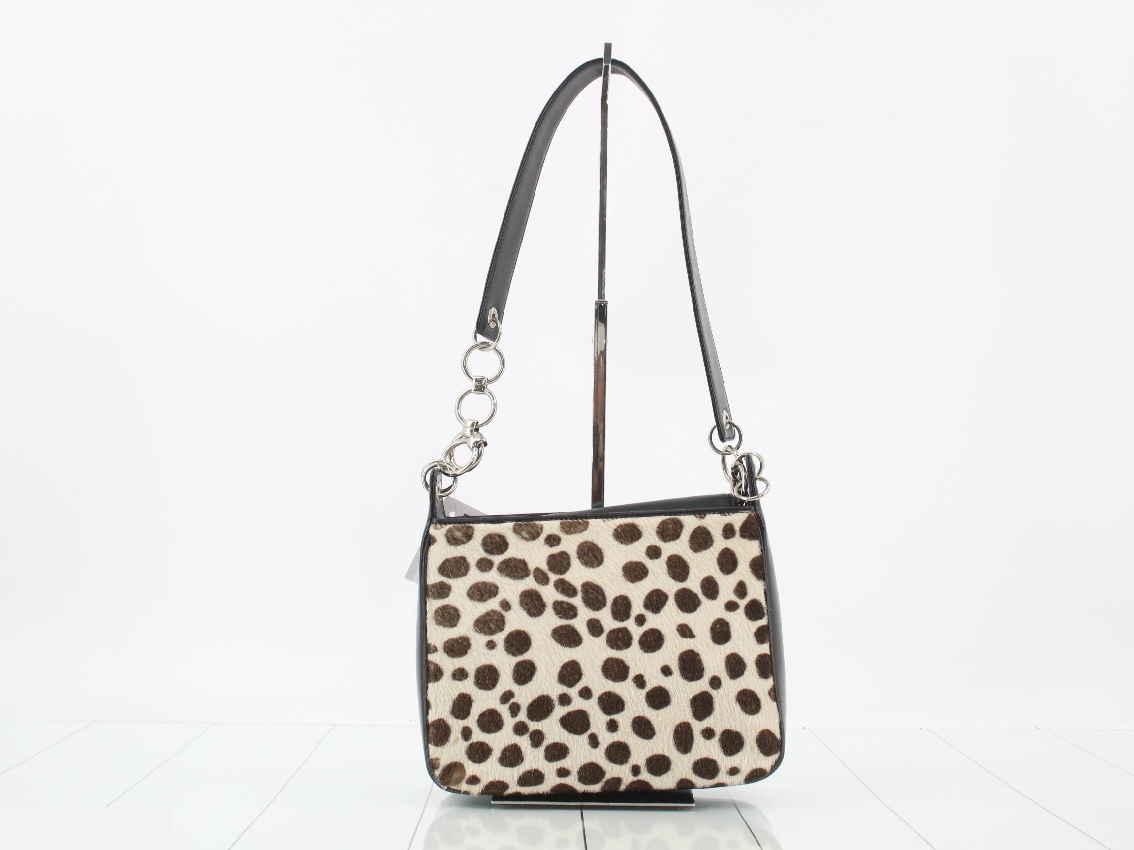 Calfskin Shoulder Bag, Black — view 2