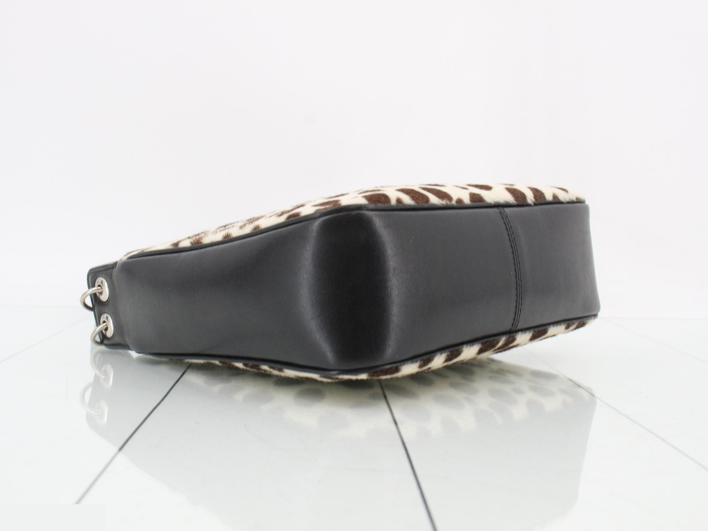 Calfskin Shoulder Bag, Black — view 5