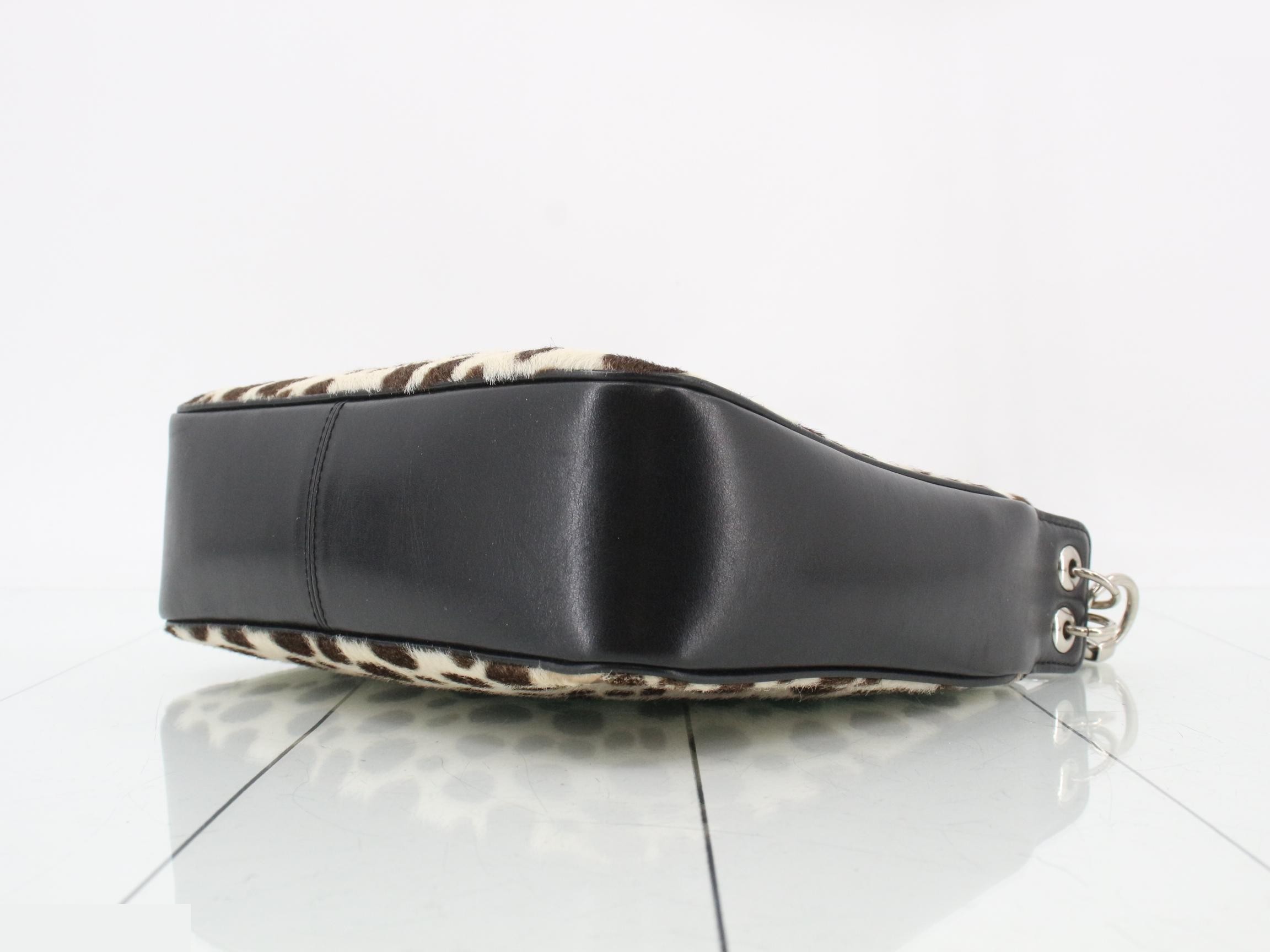 Calfskin Shoulder Bag, Black — view 6