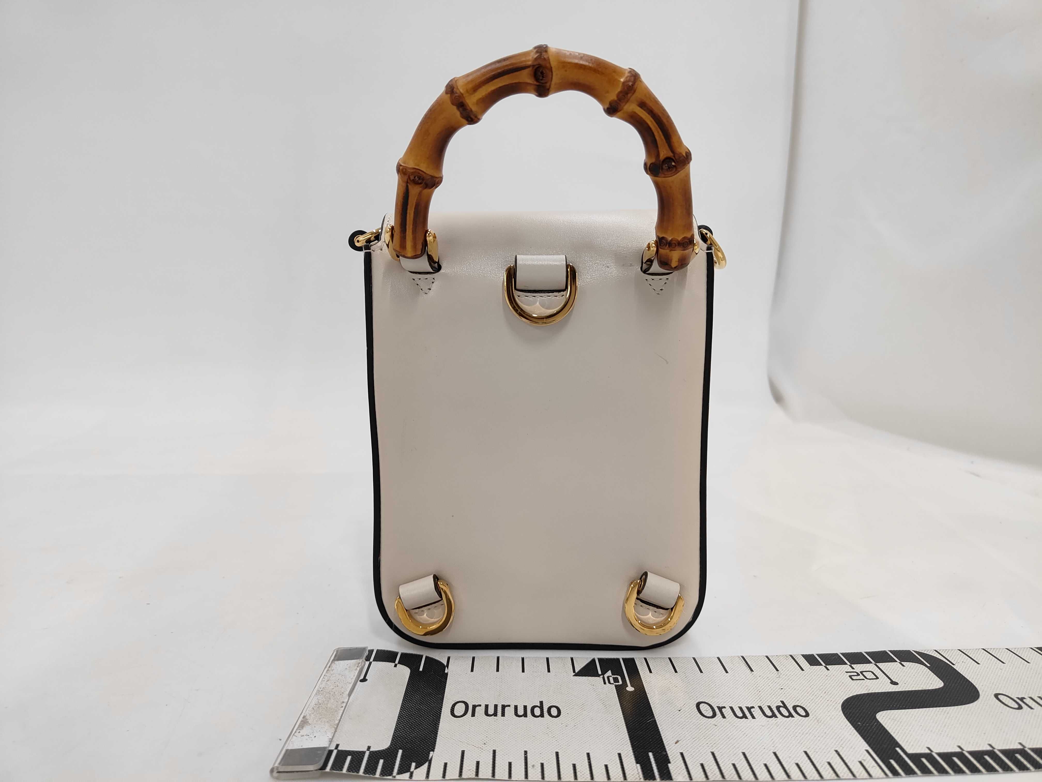 Brand Bag Mini 2WAY White 520981 Shoulder Bag — view 2