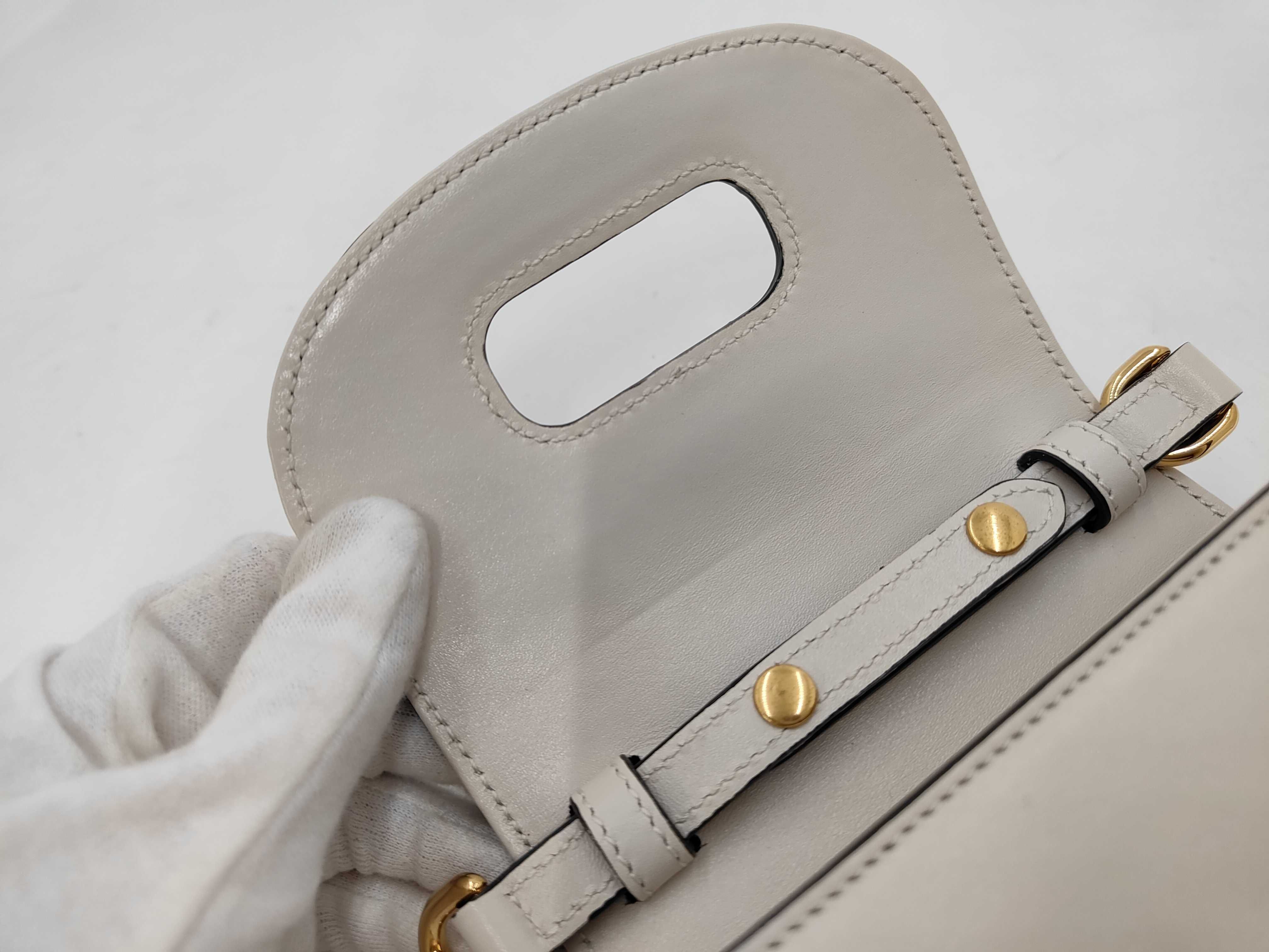 Brand Bag Mini 2WAY White 520981 Shoulder Bag — view 8