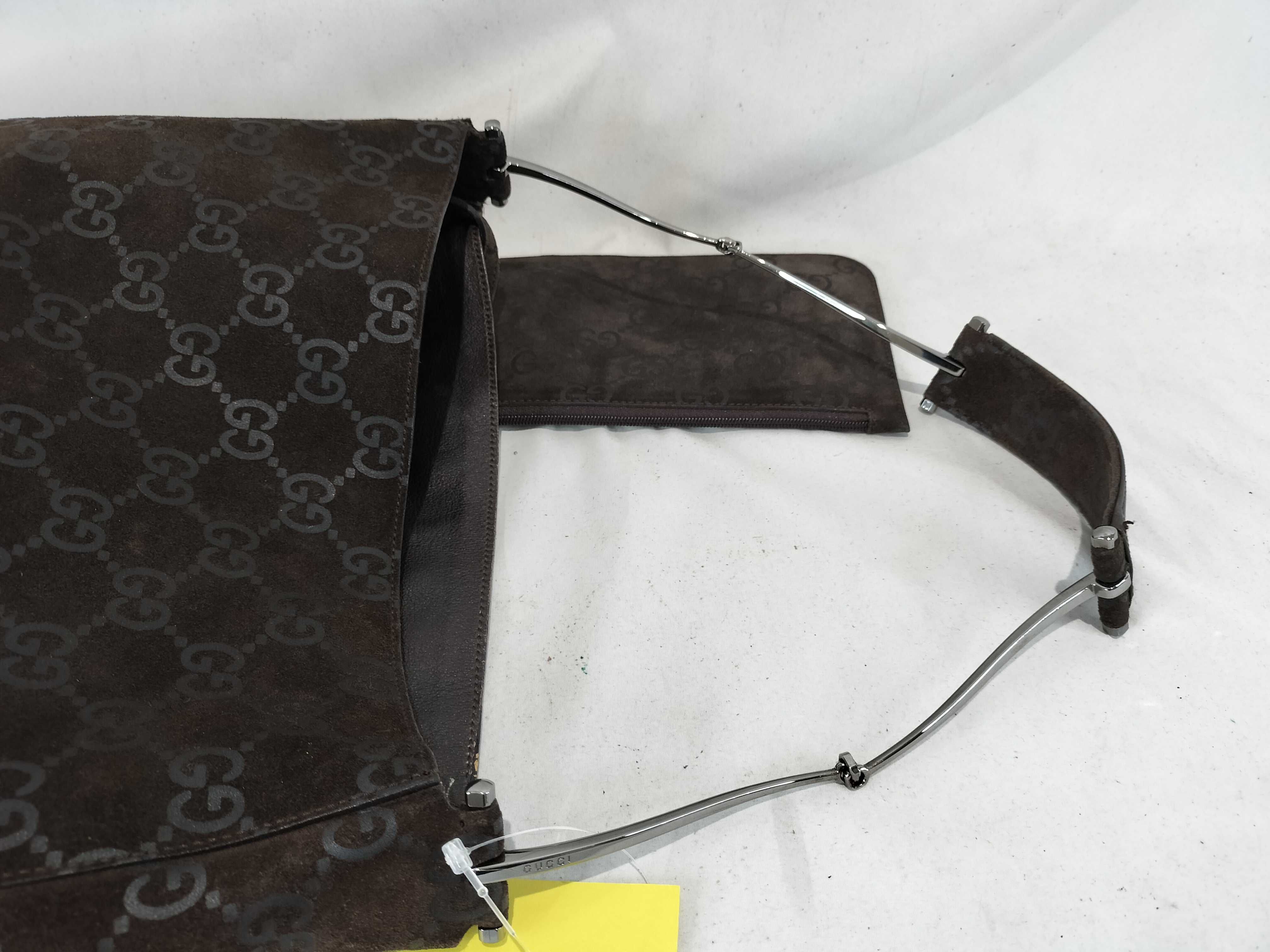 GG Suede Shoulder Bag — view 3