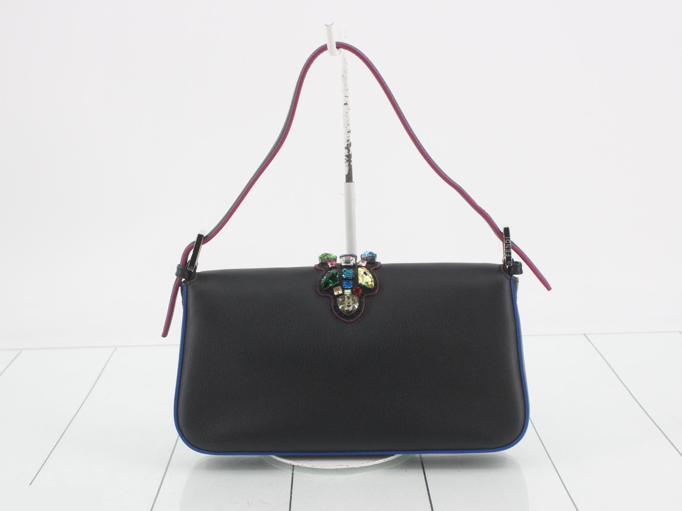 Mamma Baguette Leather Bijou One-Shoulder Bag — view 2