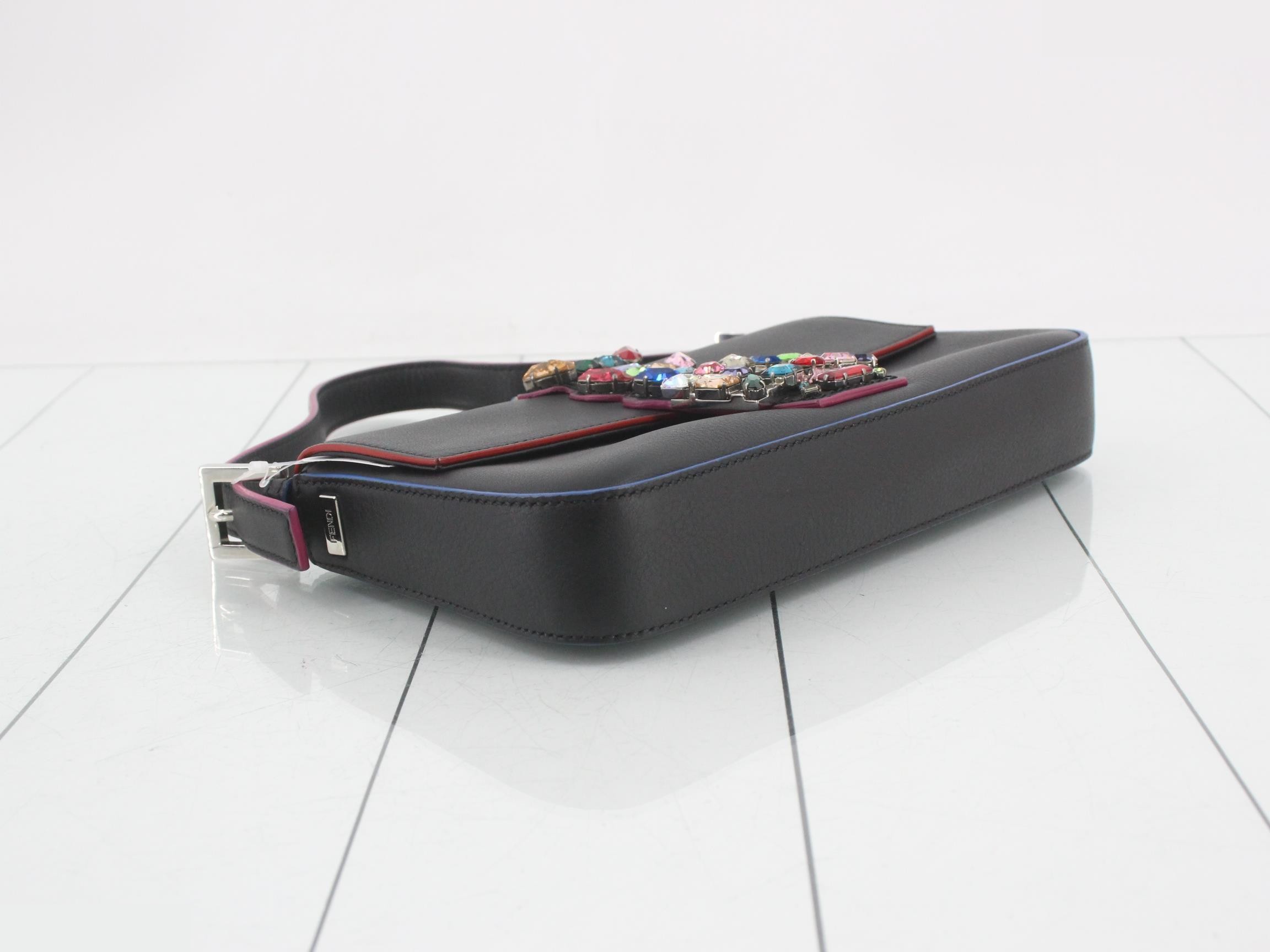 Mamma Baguette Leather Bijou One-Shoulder Bag — view 5