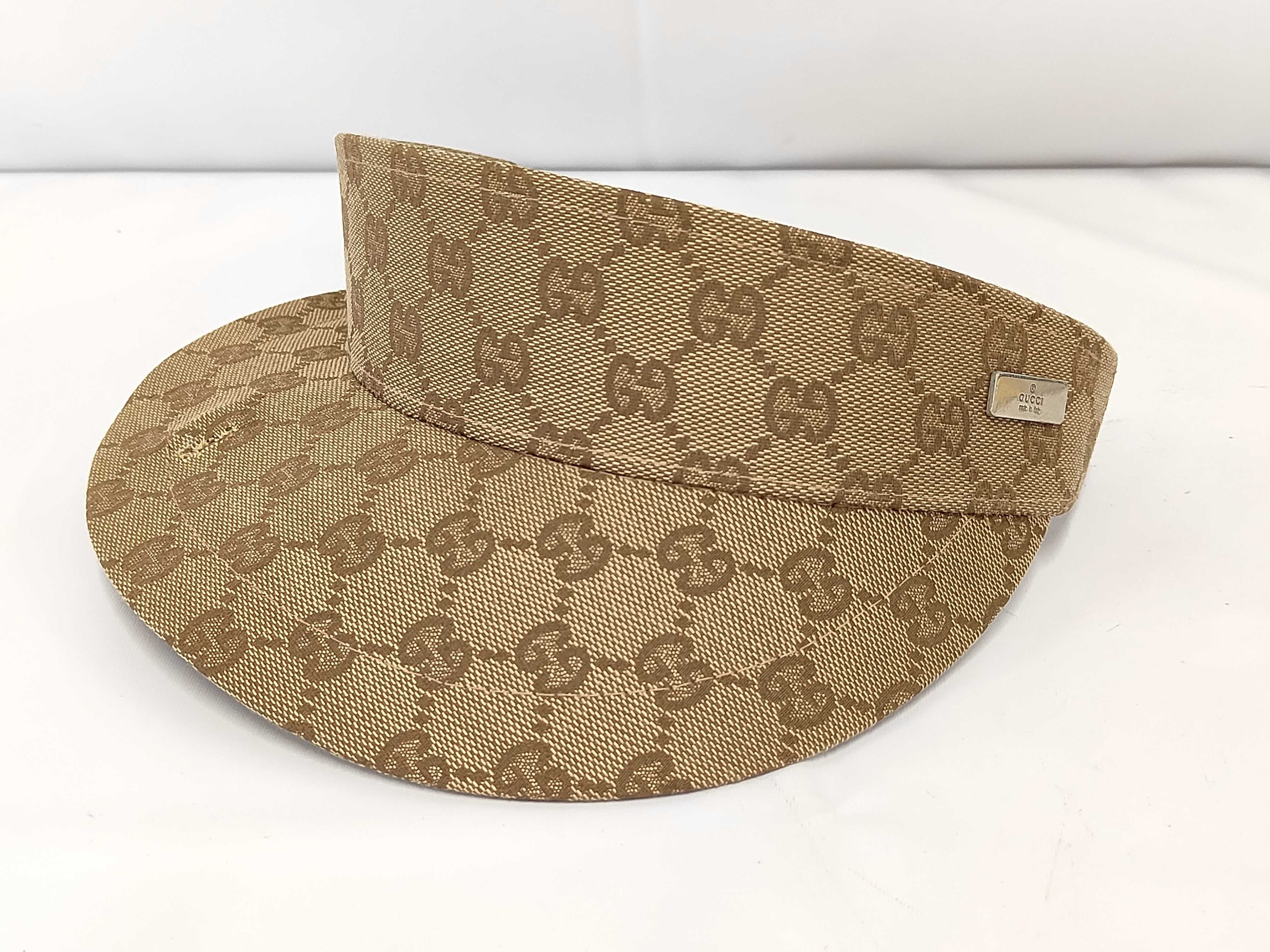 GG Canvas Sun Visor, Sherry Line, and other accessories.