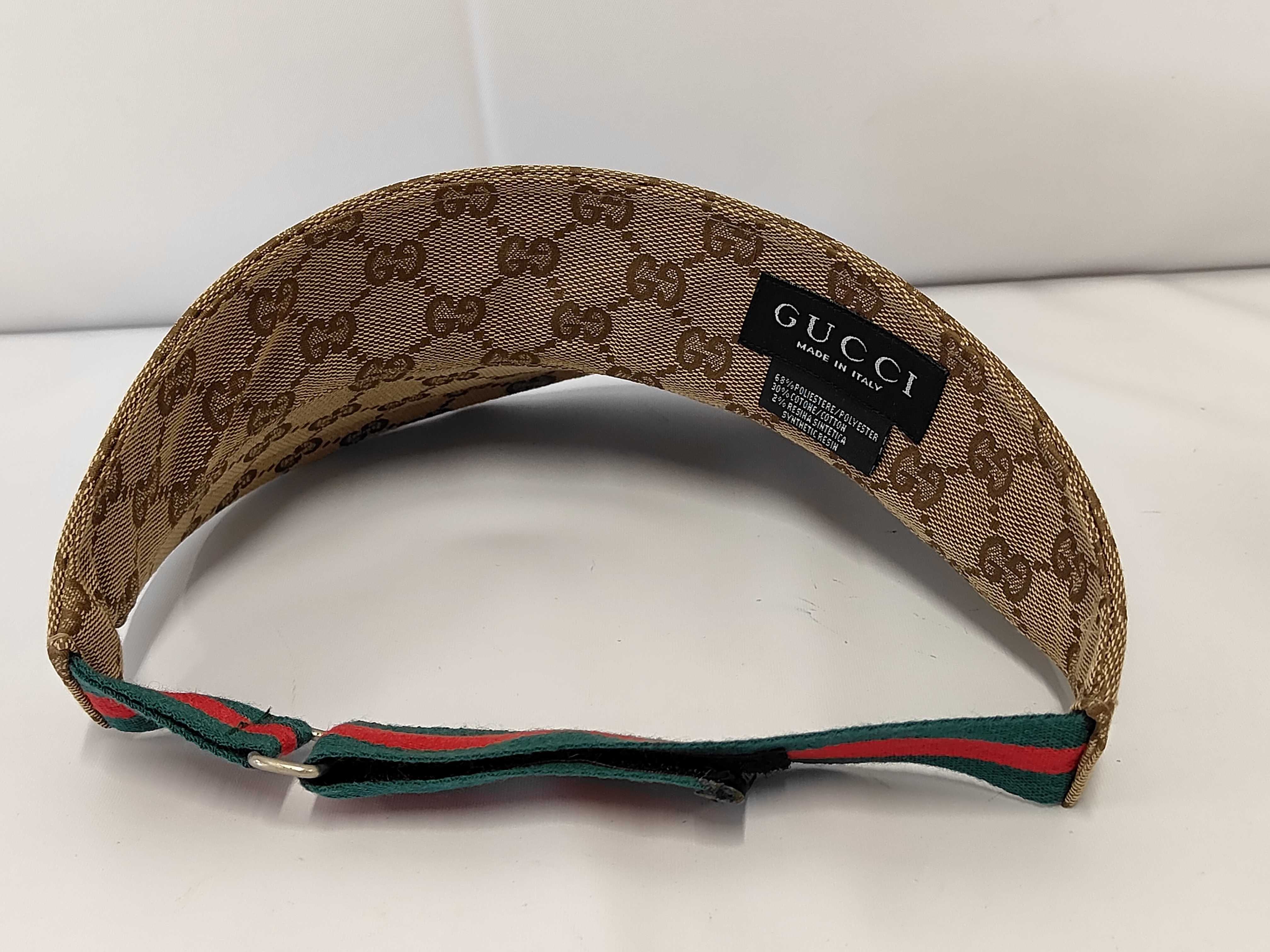 GG Canvas Sun Visor, Sherry Line, and other accessories. — view 3