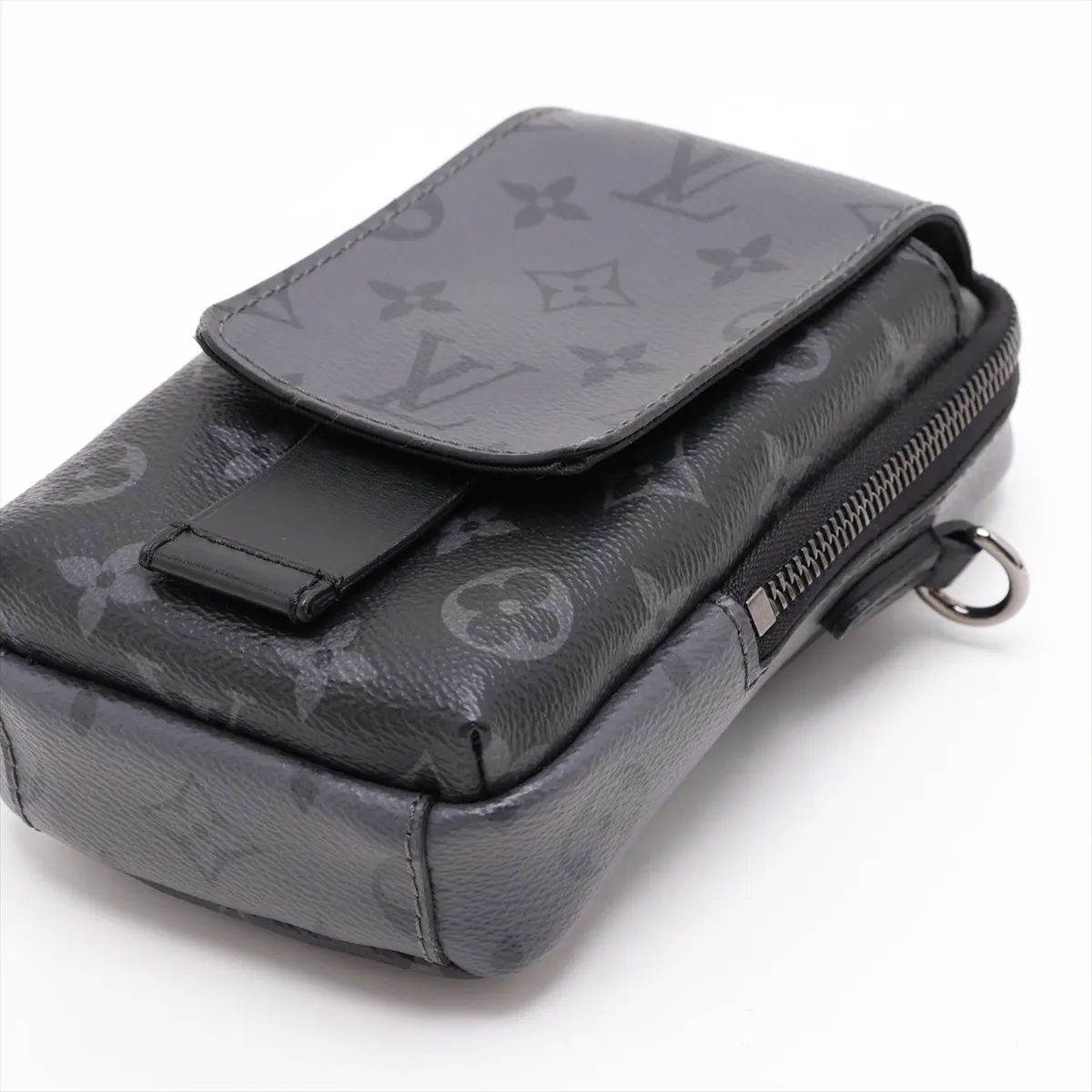 Monogram Eclipse Double Phone Pouch M81321 Black (RFID detected) — view 3