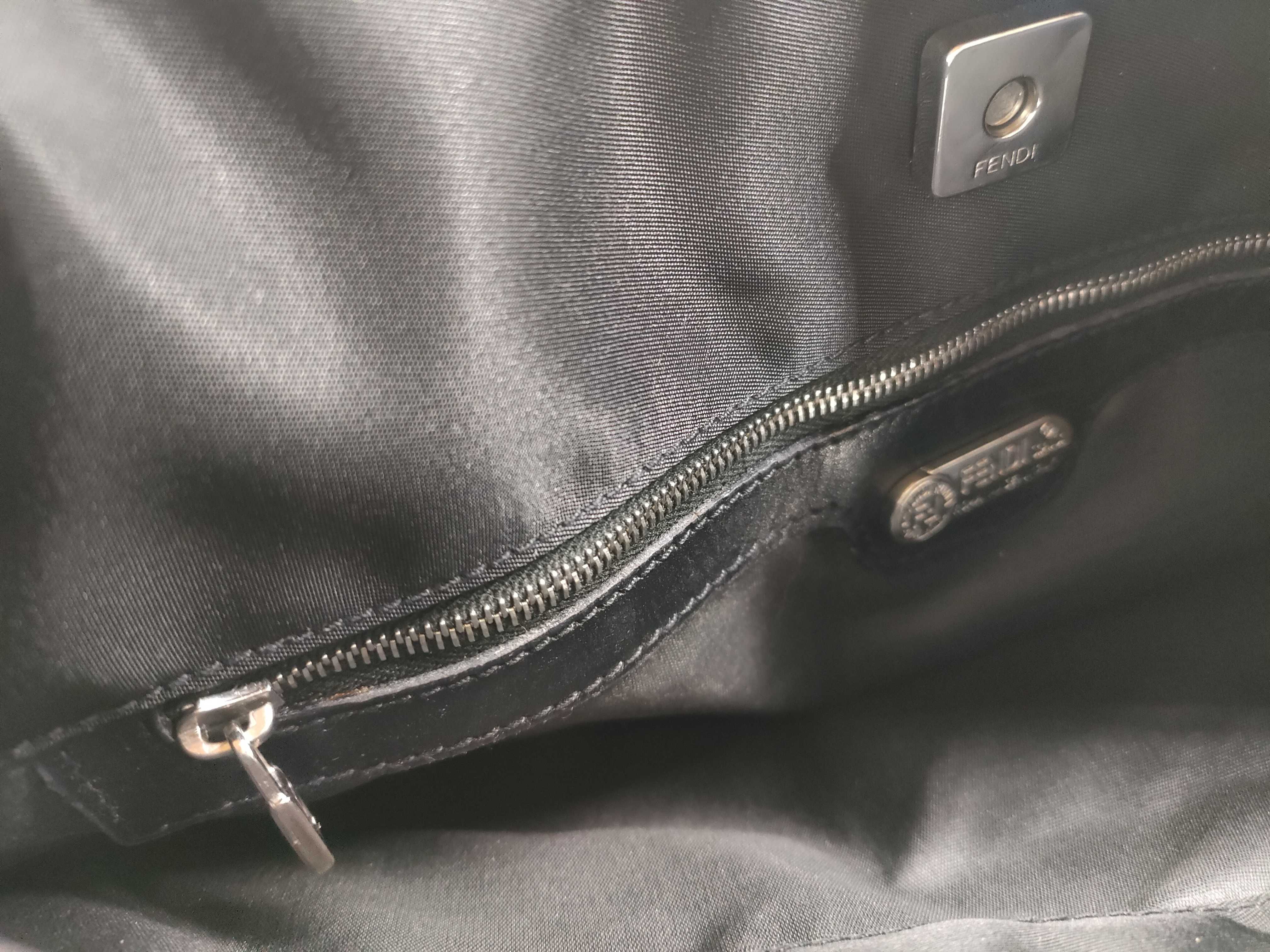FF Logo Nylon Hobo Bag Shoulder Bag — view 13