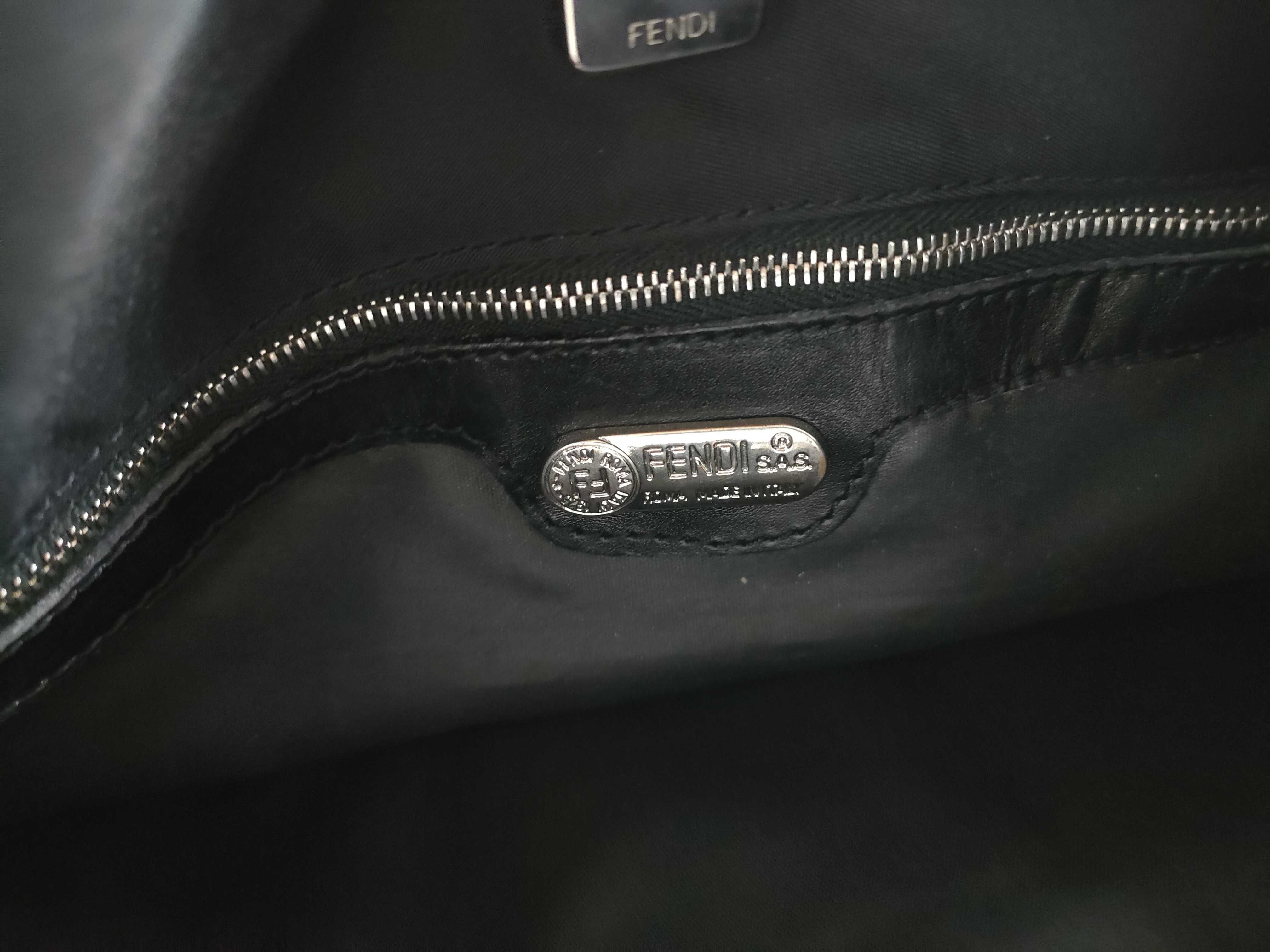 FF Logo Nylon Hobo Bag Shoulder Bag — view 14
