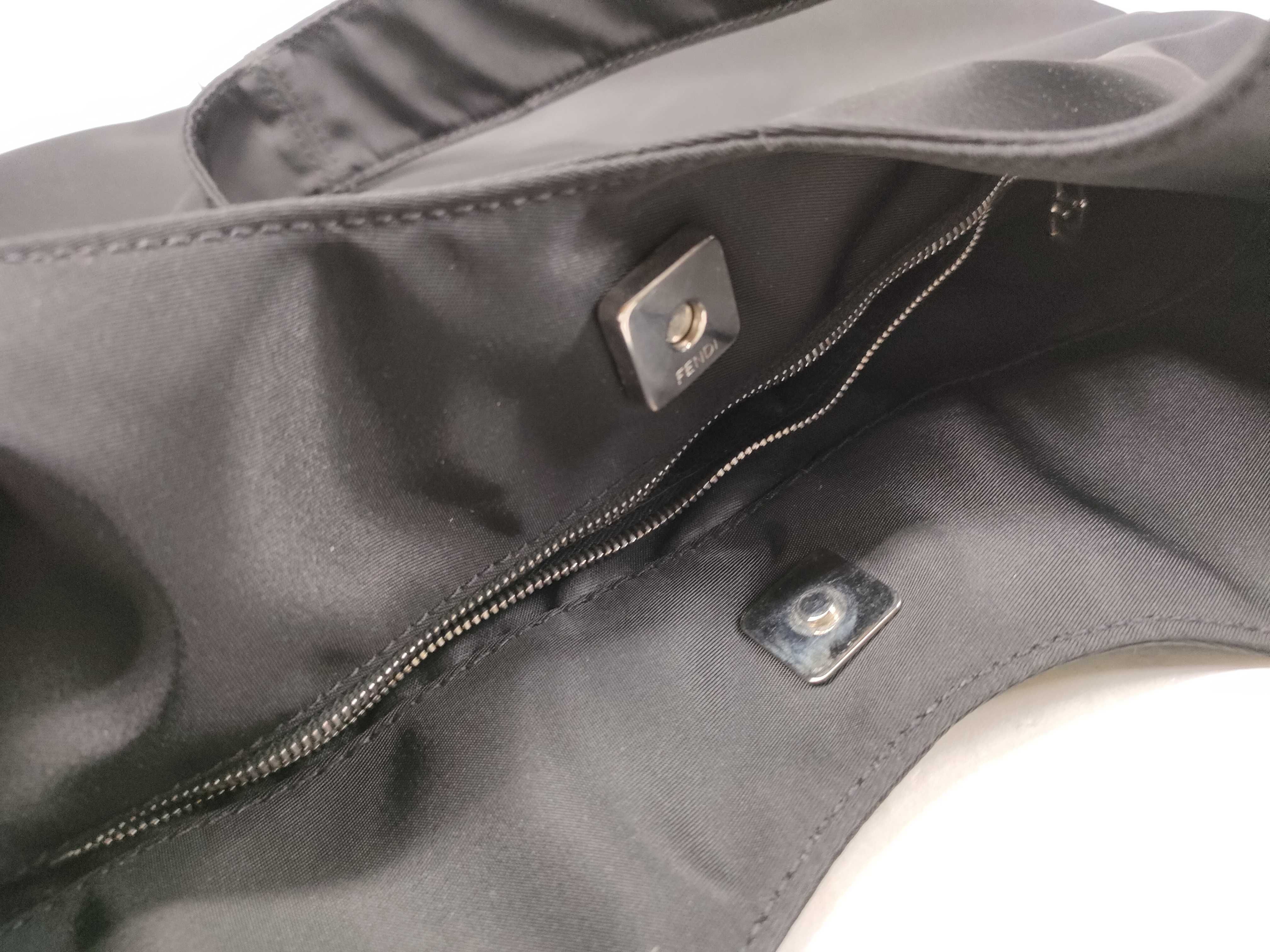 FF Logo Nylon Hobo Bag Shoulder Bag — view 8
