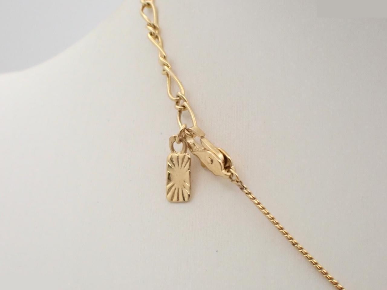 logo, other lines, precious metal necklace/pendant, chain approximately 44cm — view 2