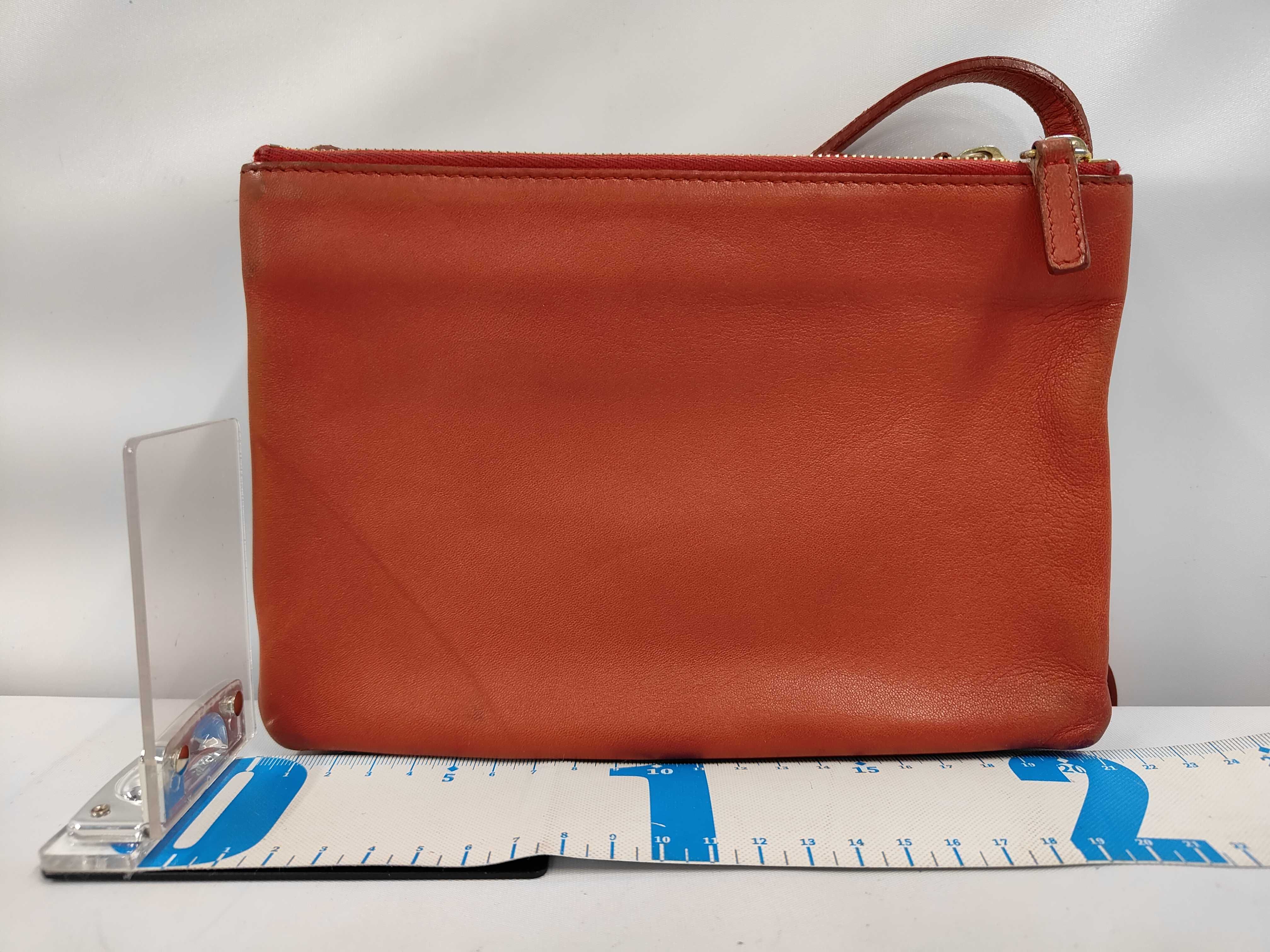 Trio Shoulder Bag, Red, with Dust Bag — view 2