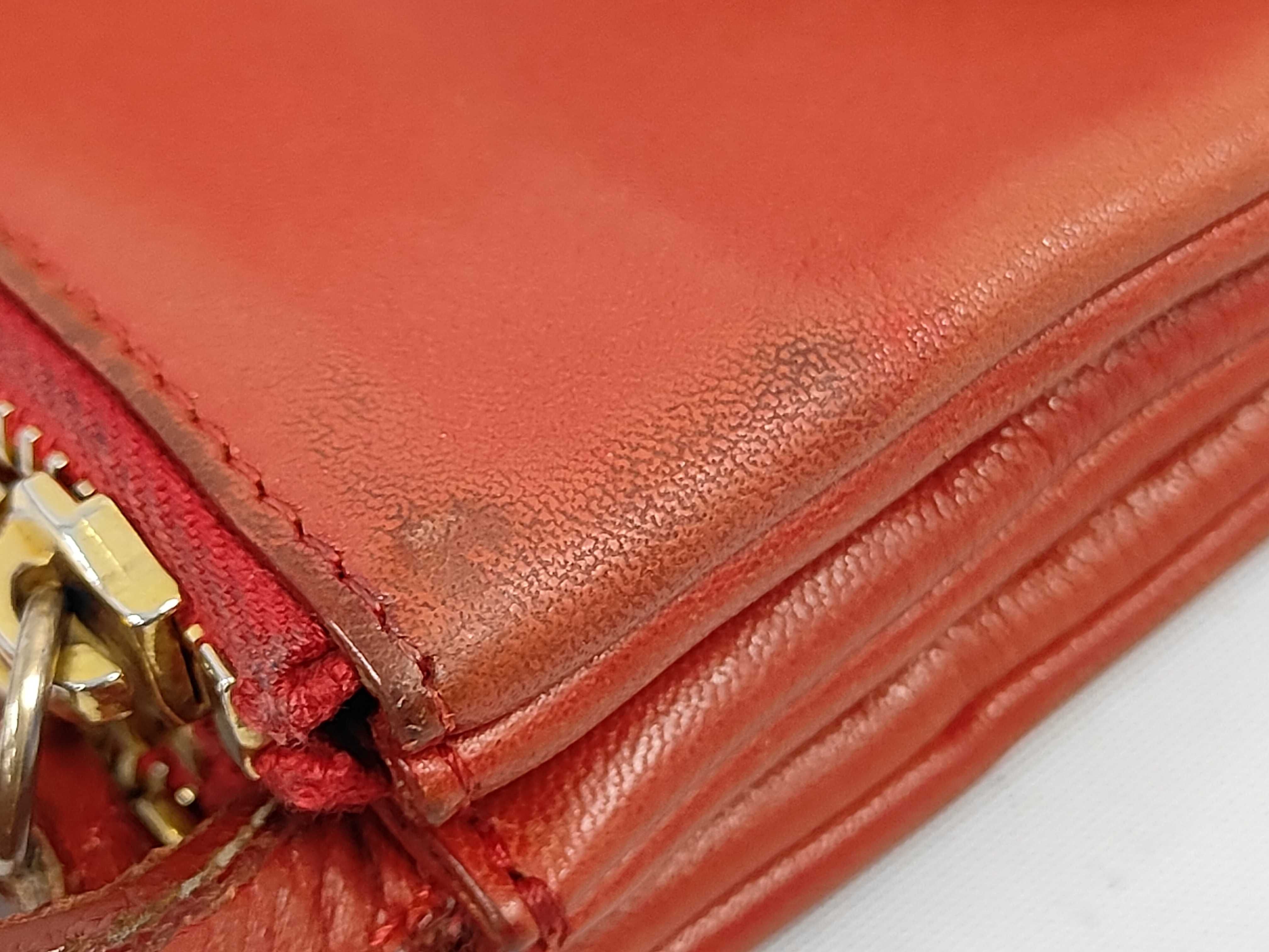 Trio Shoulder Bag, Red, with Dust Bag — view 11