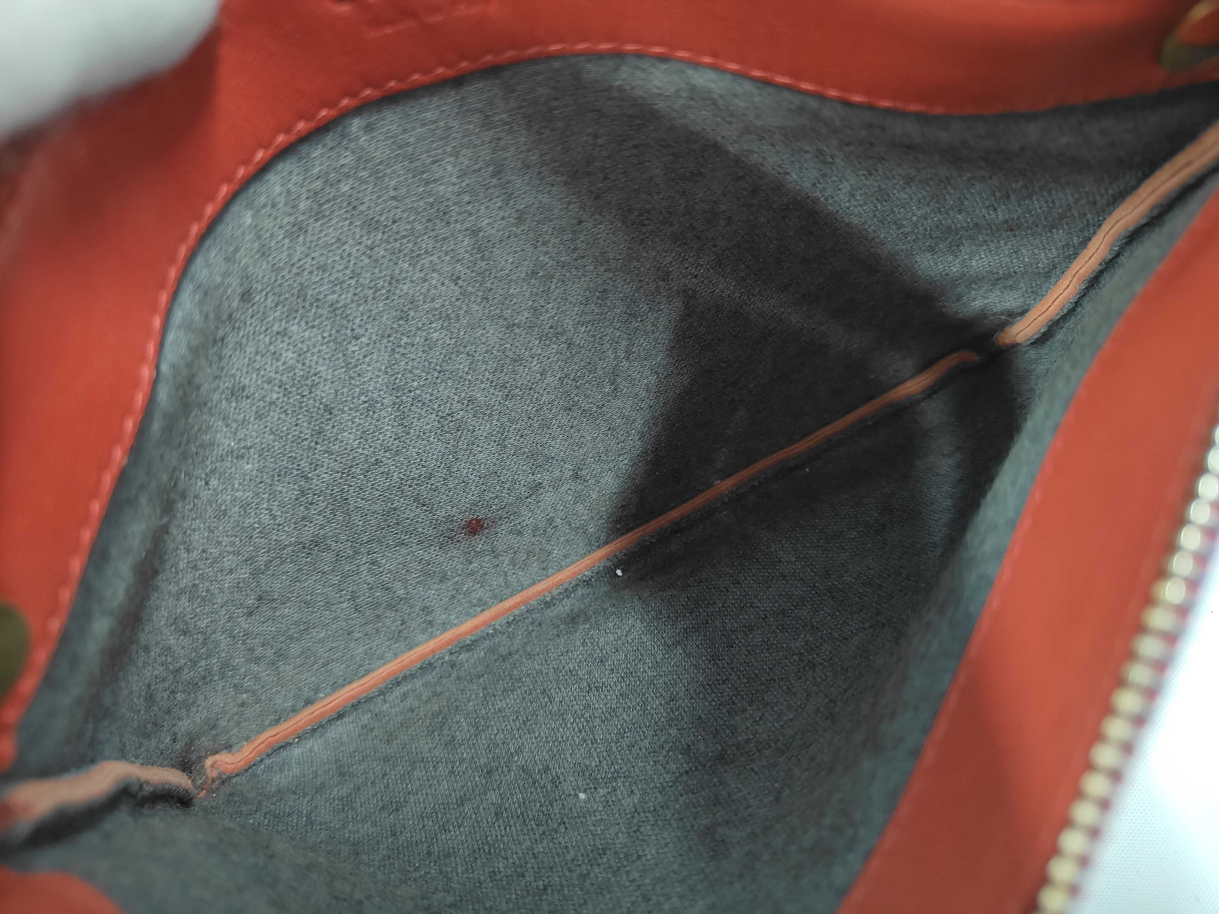Trio Shoulder Bag, Red, with Dust Bag — view 7