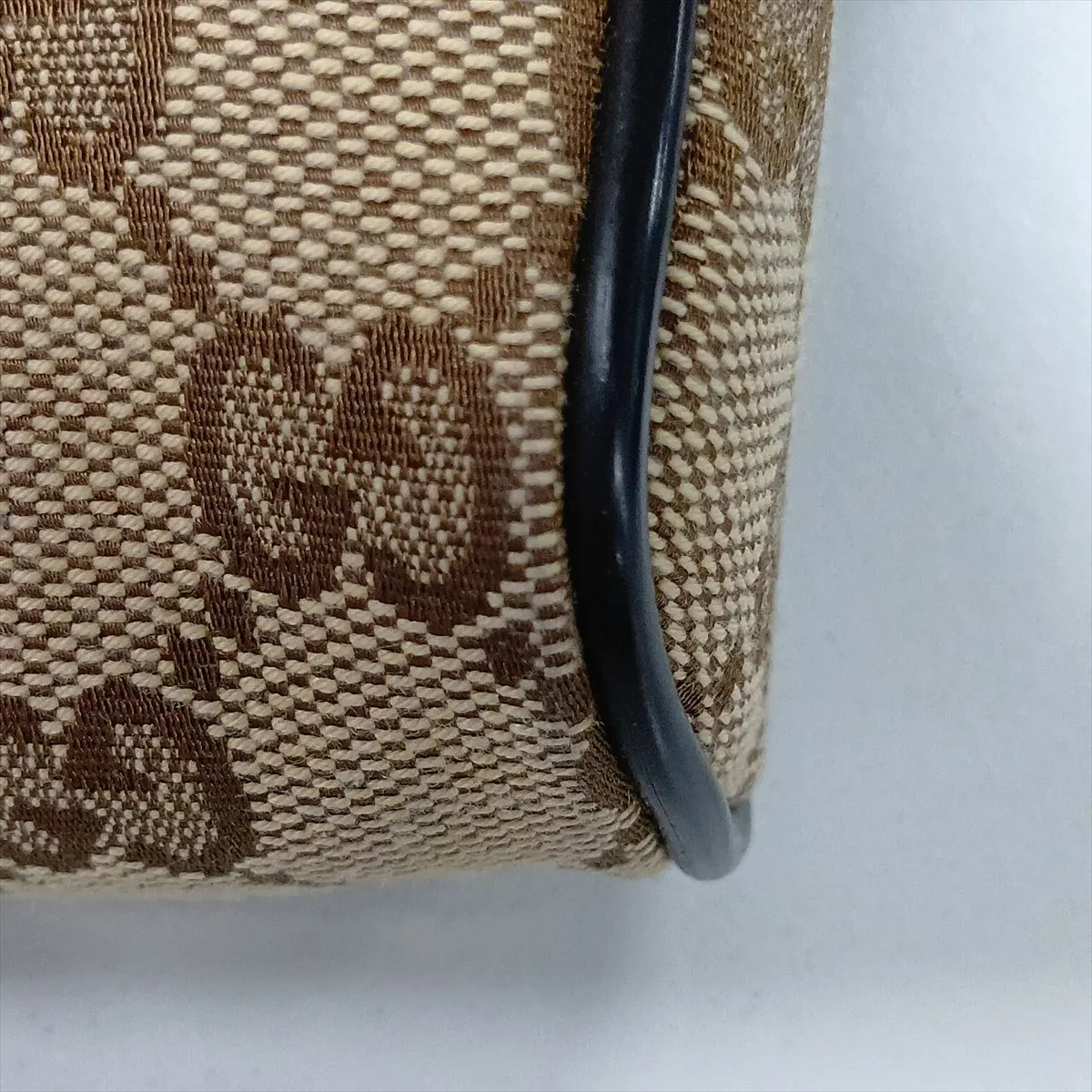GG Canvas 449174 Canvas x Leather Waist Pouch Beige Outlet — view 10