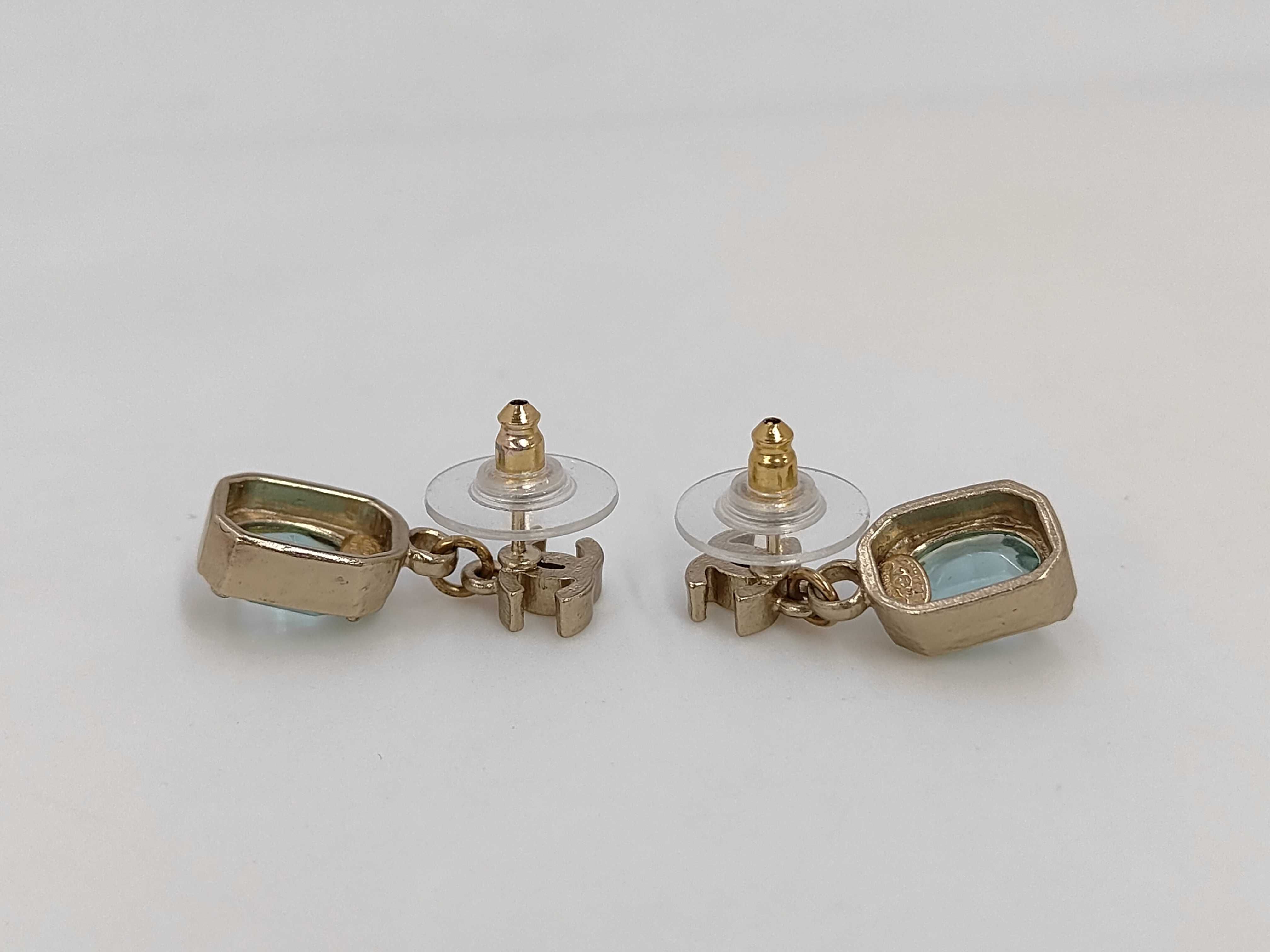 07A Coco Mark Color Stone Earrings — view 3