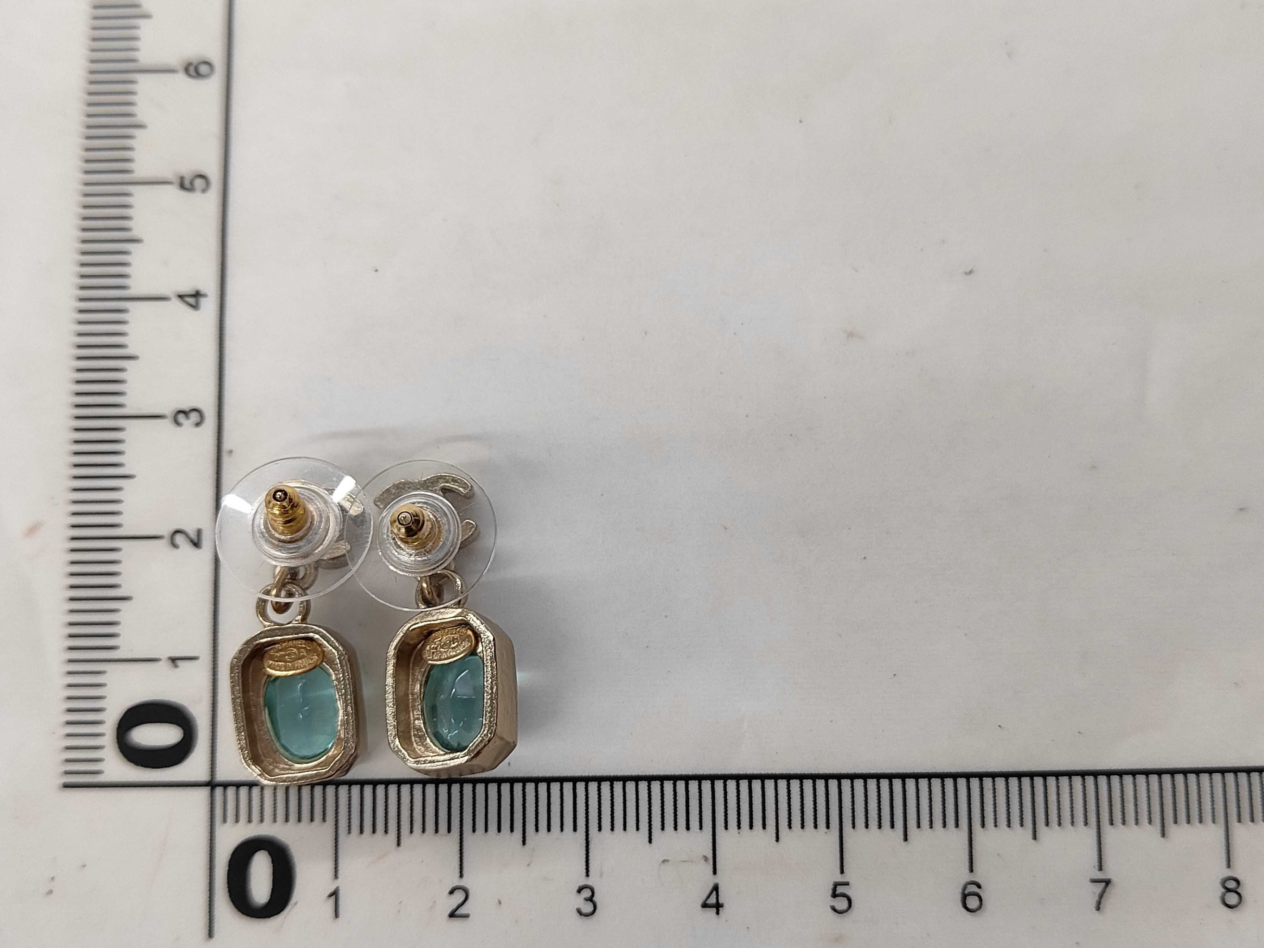07A Coco Mark Color Stone Earrings — view 7