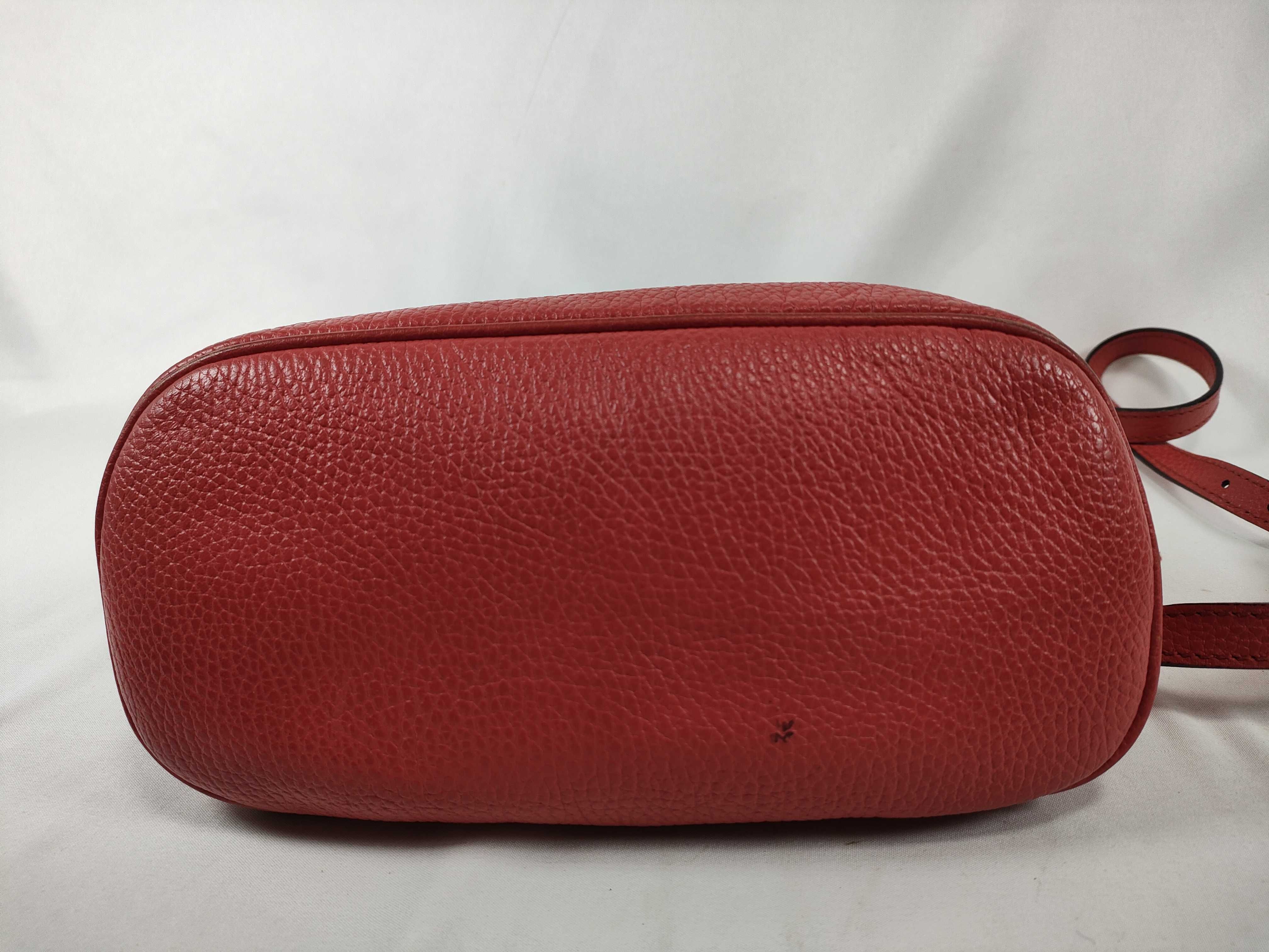 Women's Leather Handbag Shoulder Bag Red Handbag — view 9
