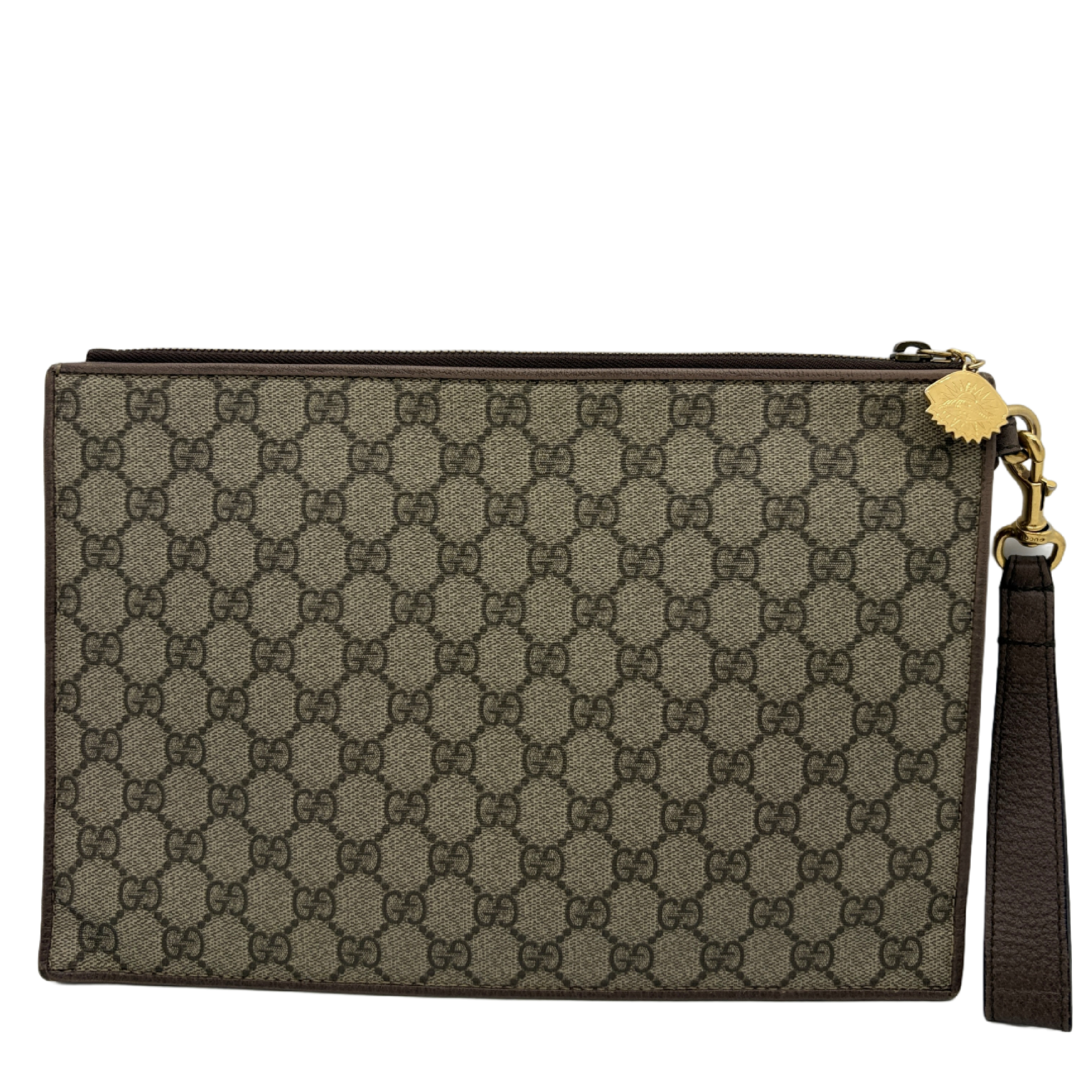 Courier GG Supreme Tiger Patch Clutch Bag — view 2