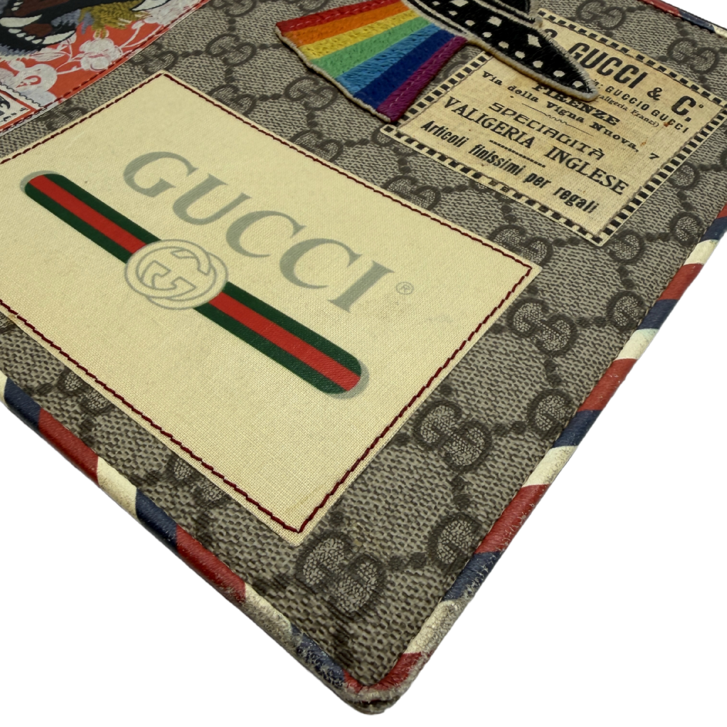 Courier GG Supreme Tiger Patch Clutch Bag — view 6
