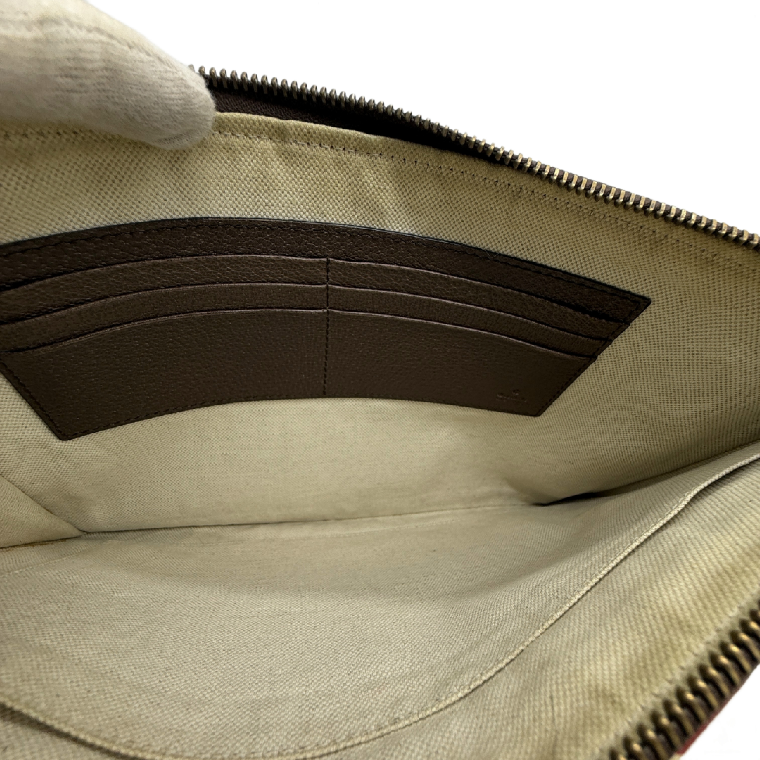Courier GG Supreme Tiger Patch Clutch Bag — view 9