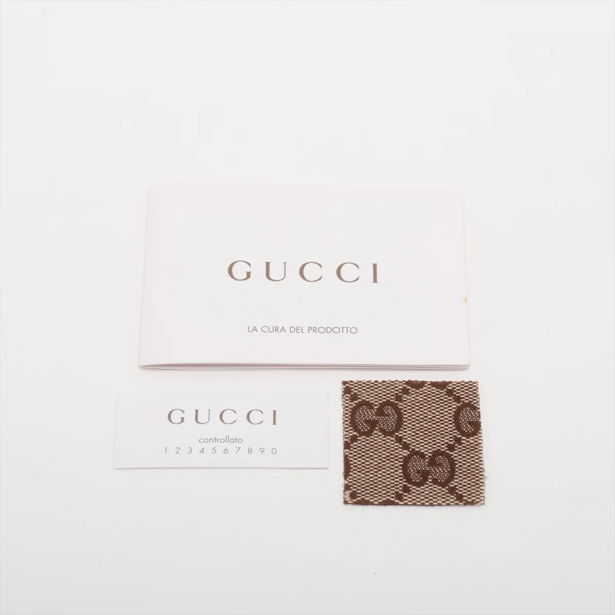 GG Canvas 190525 Canvas x Leather Handbag Beige x White — view 10