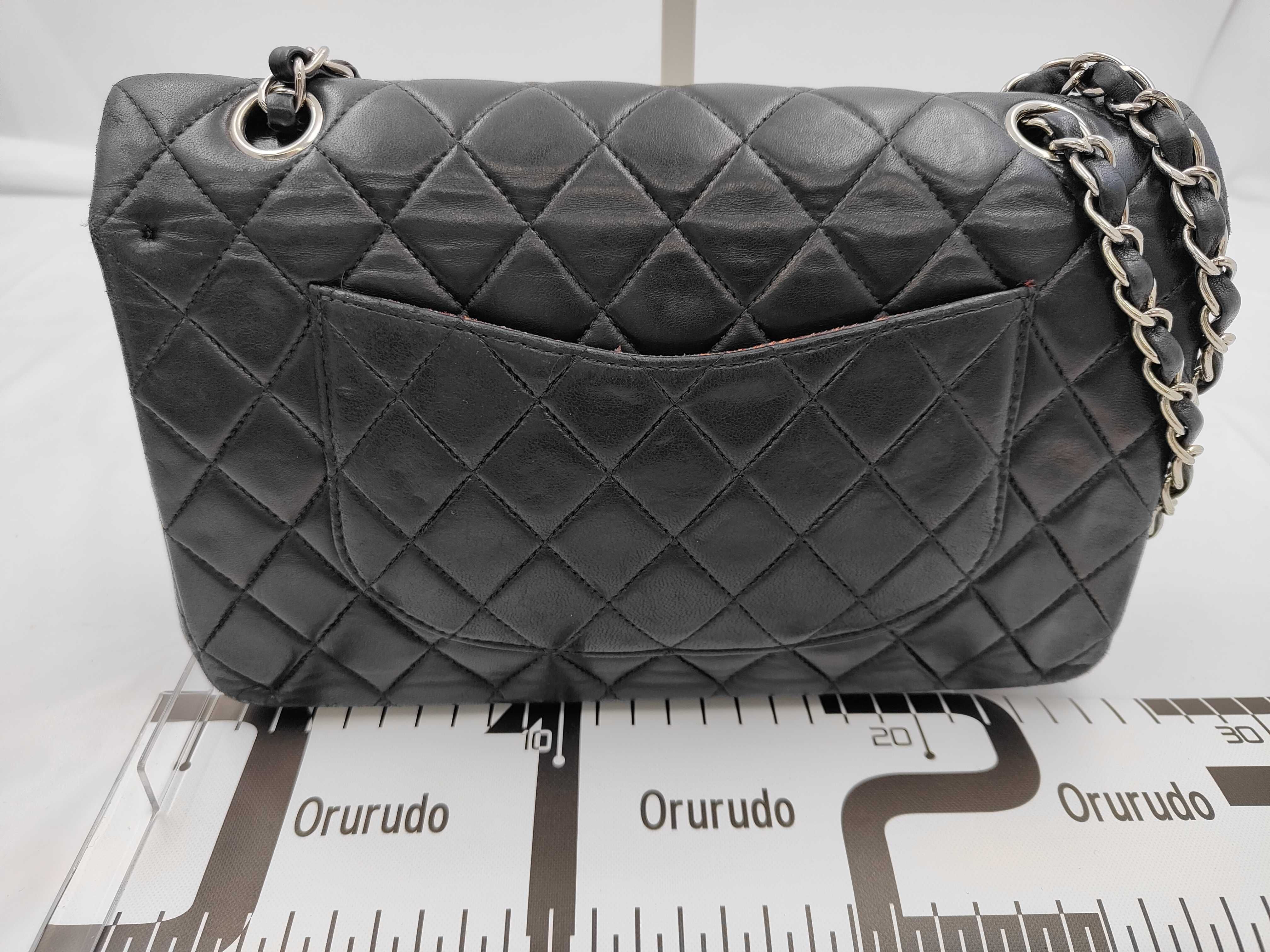 Matelassé 23 Chain Shoulder Bag, Double Flap, Lambskin, Black, Serial Number 6, Seal Shoulder Bag — view 2