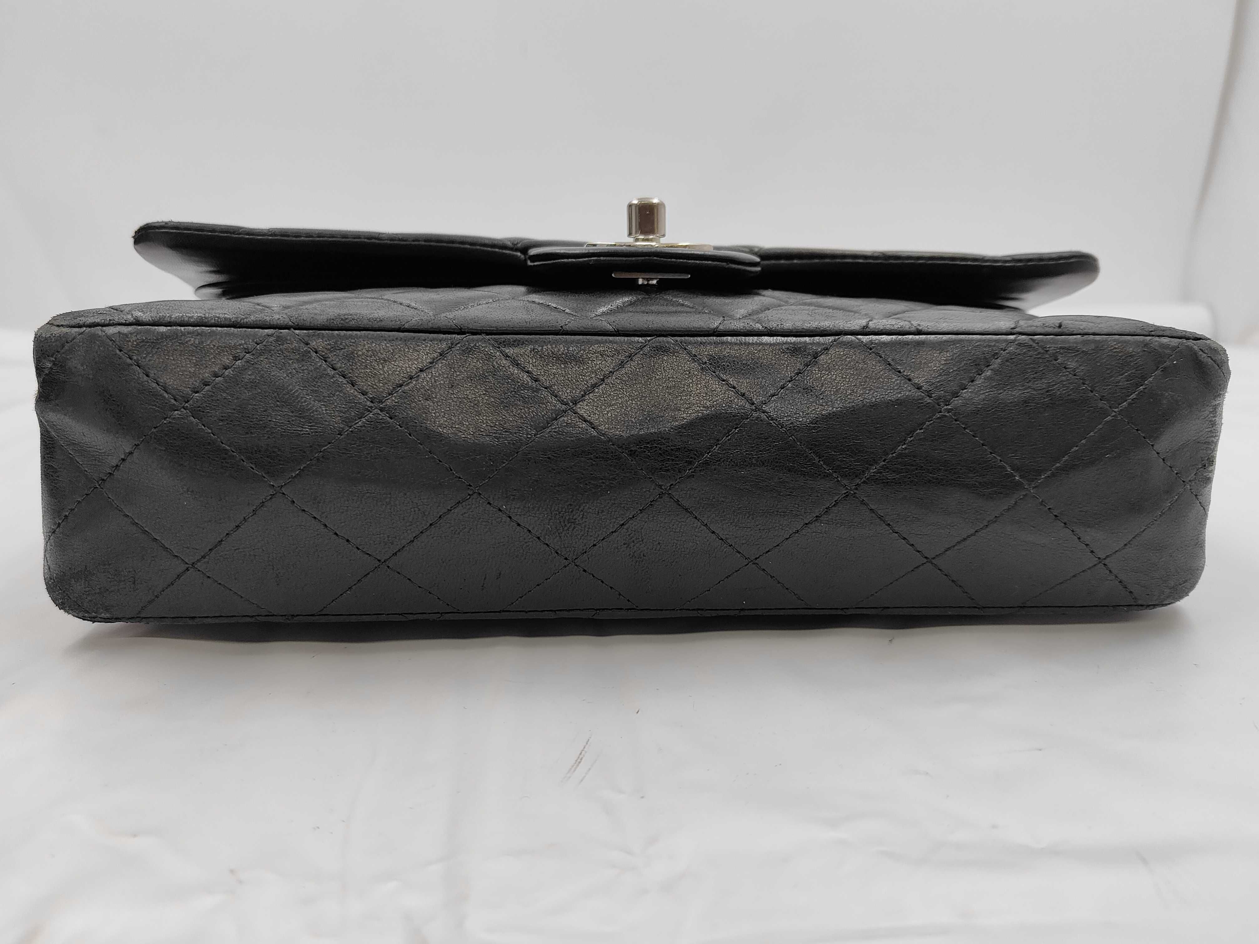 Matelassé 23 Chain Shoulder Bag, Double Flap, Lambskin, Black, Serial Number 6, Seal Shoulder Bag — view 6