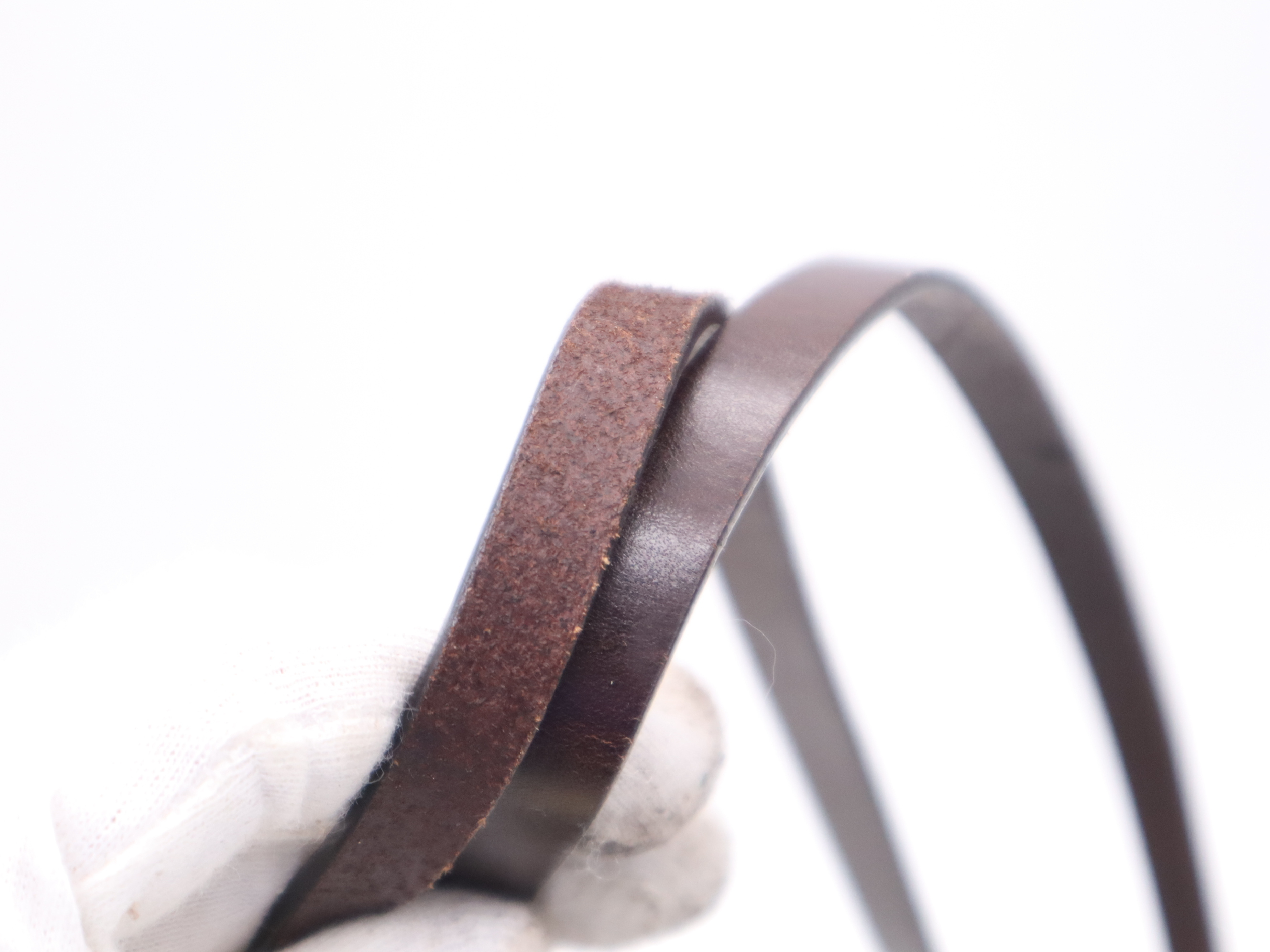 Canvas x Leather Zucca Shoulder Bag, Brown, Silver Hardware, with Dust Bag. — view 9