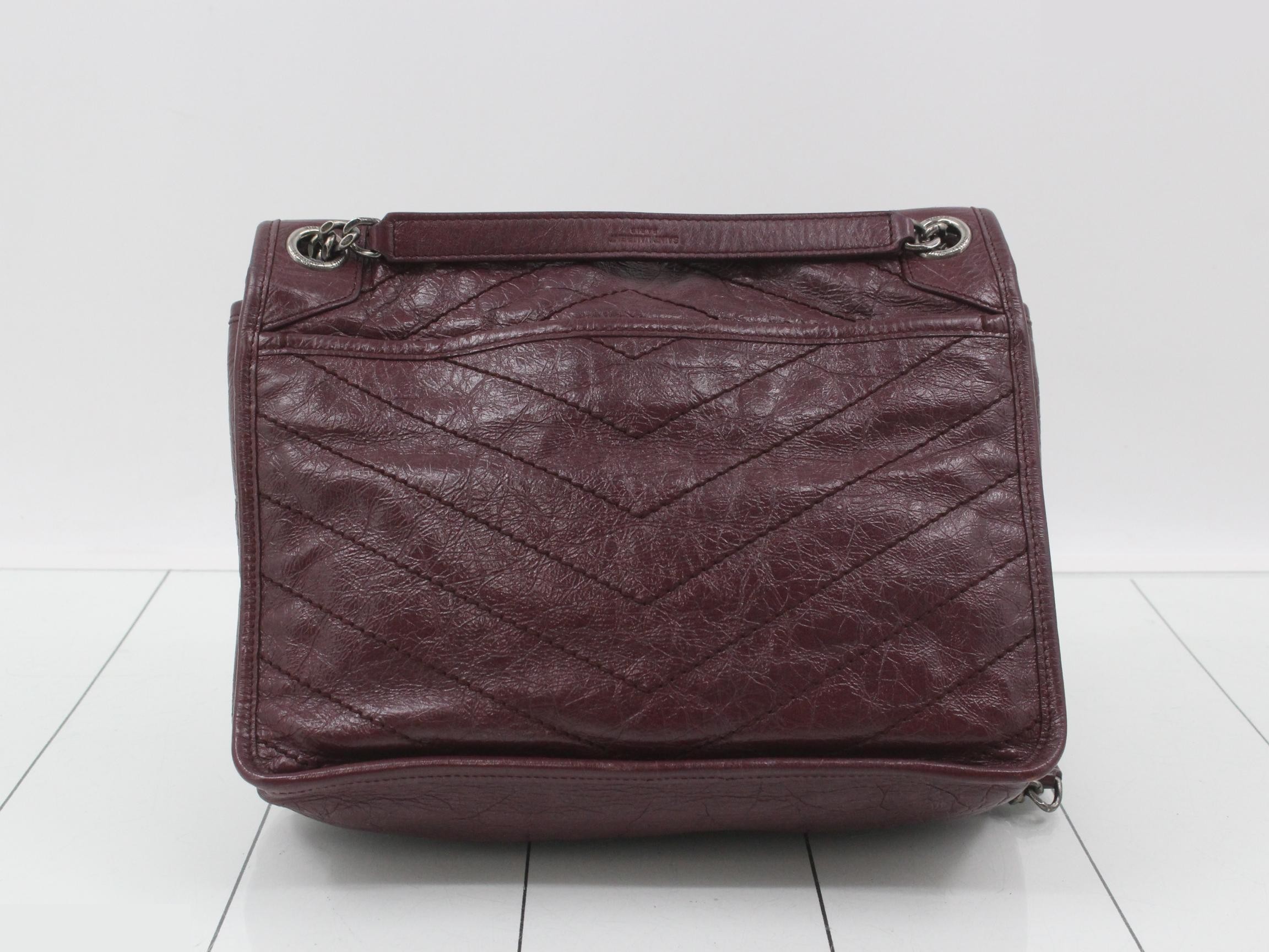 Niki Leather Chain Semi-Shoulder Bag — view 2