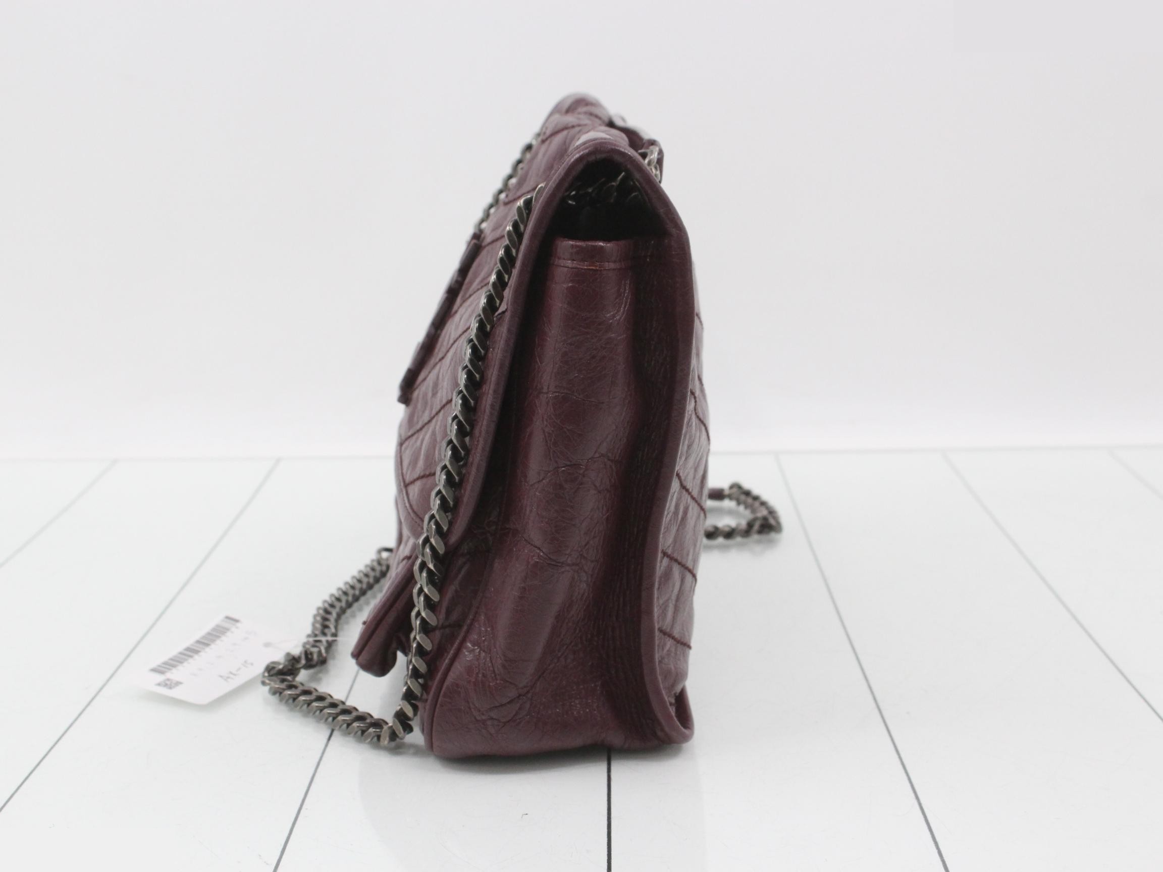 Niki Leather Chain Semi-Shoulder Bag — view 3