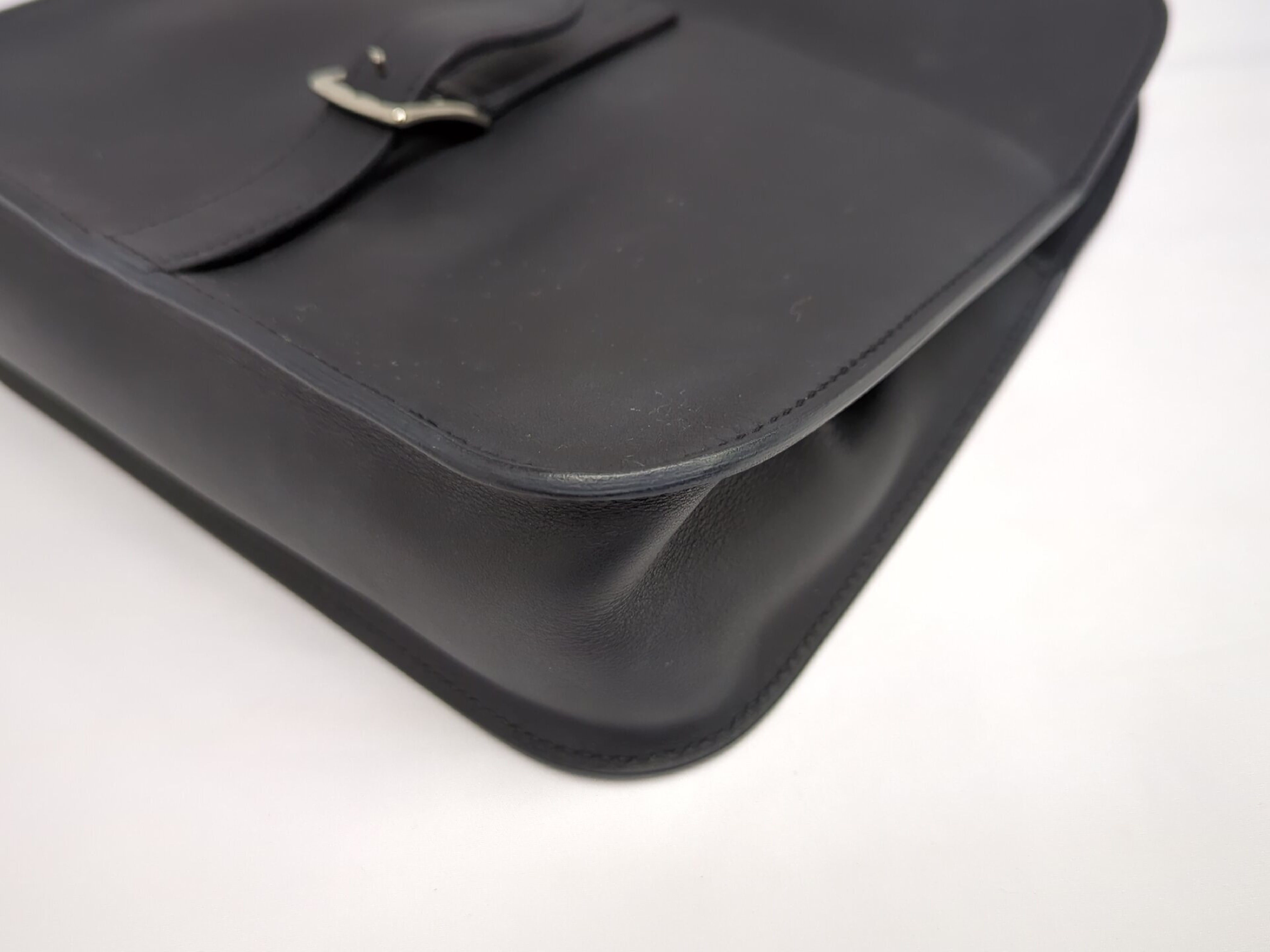 Alzan Mini Swift Black Silver Hardware W Stamp Handbag — view 5